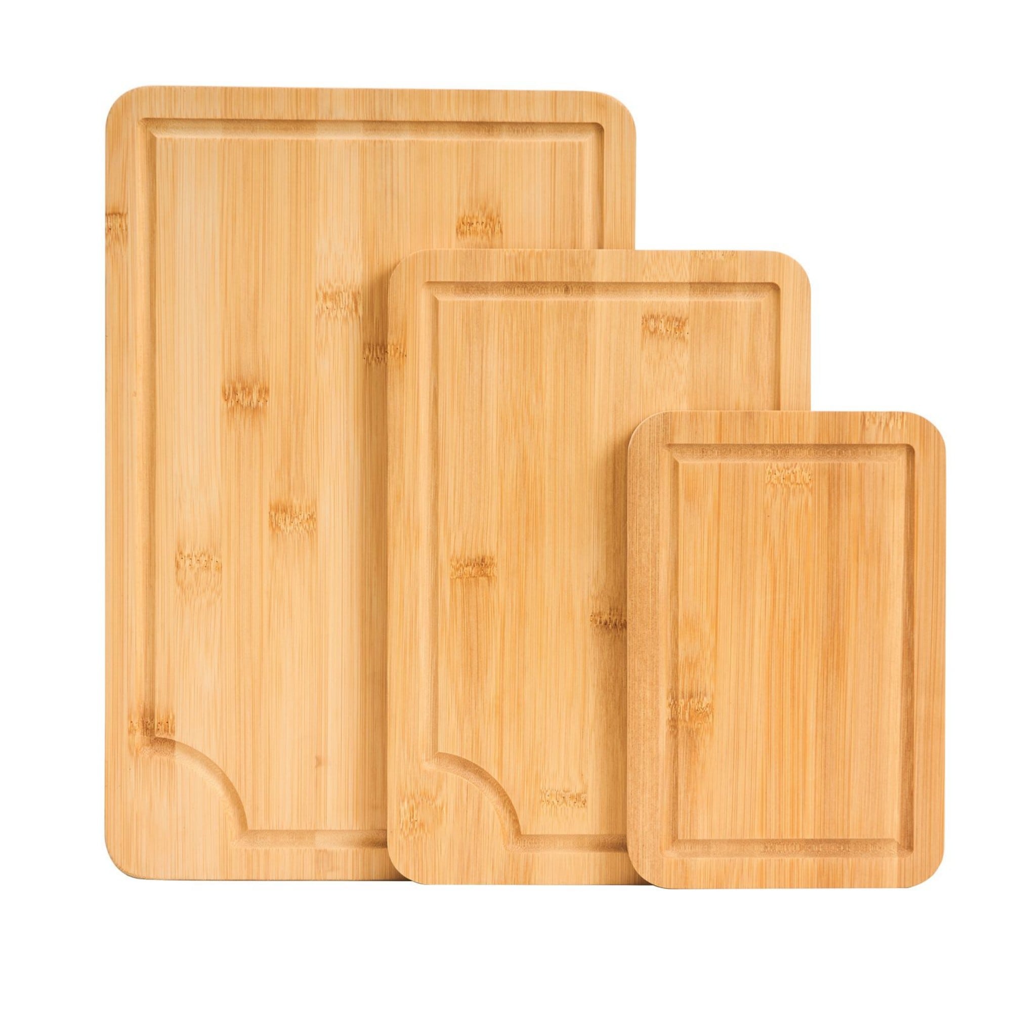 Wudkey Premium Versatile Bamboo Cutting Board 3 Pack #L4-TP0D0J