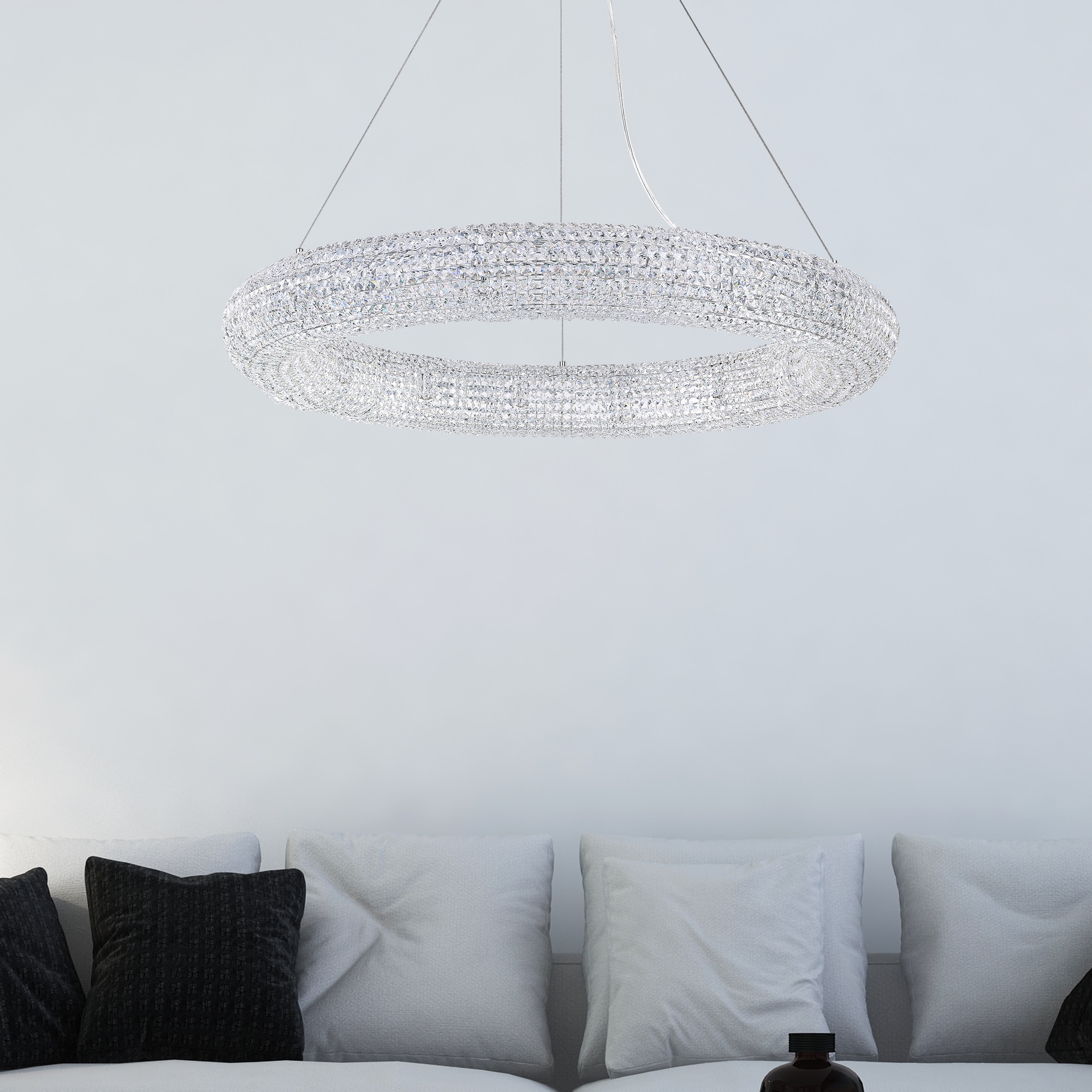 CWI Lighting 1057P40-16-601 Veronique 16 -Light Chrome Modern/contemporary For Use in Bathrooms, Bedrooms, Dining Rooms, Foyers, Kitchens, Living Rooms Chandelier