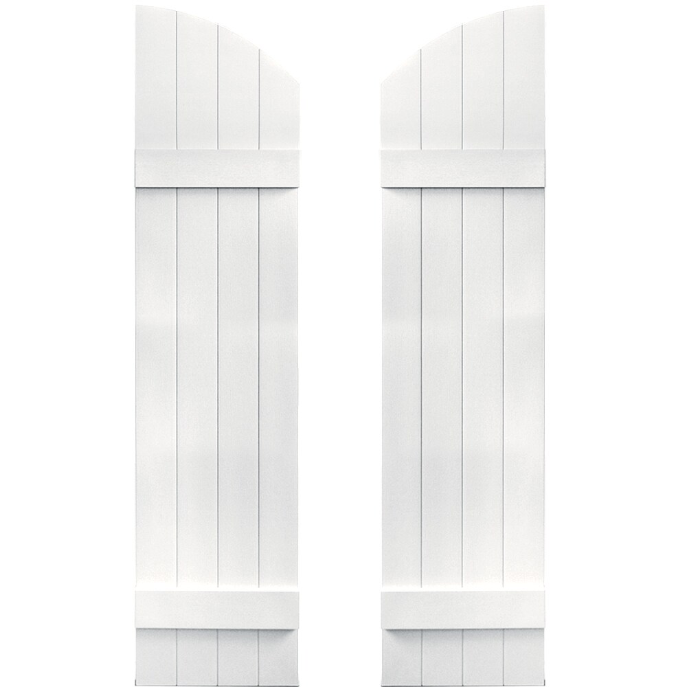 Vantage V5931453117 13.875-in W x 53-in H Bright White Exterior Shutters