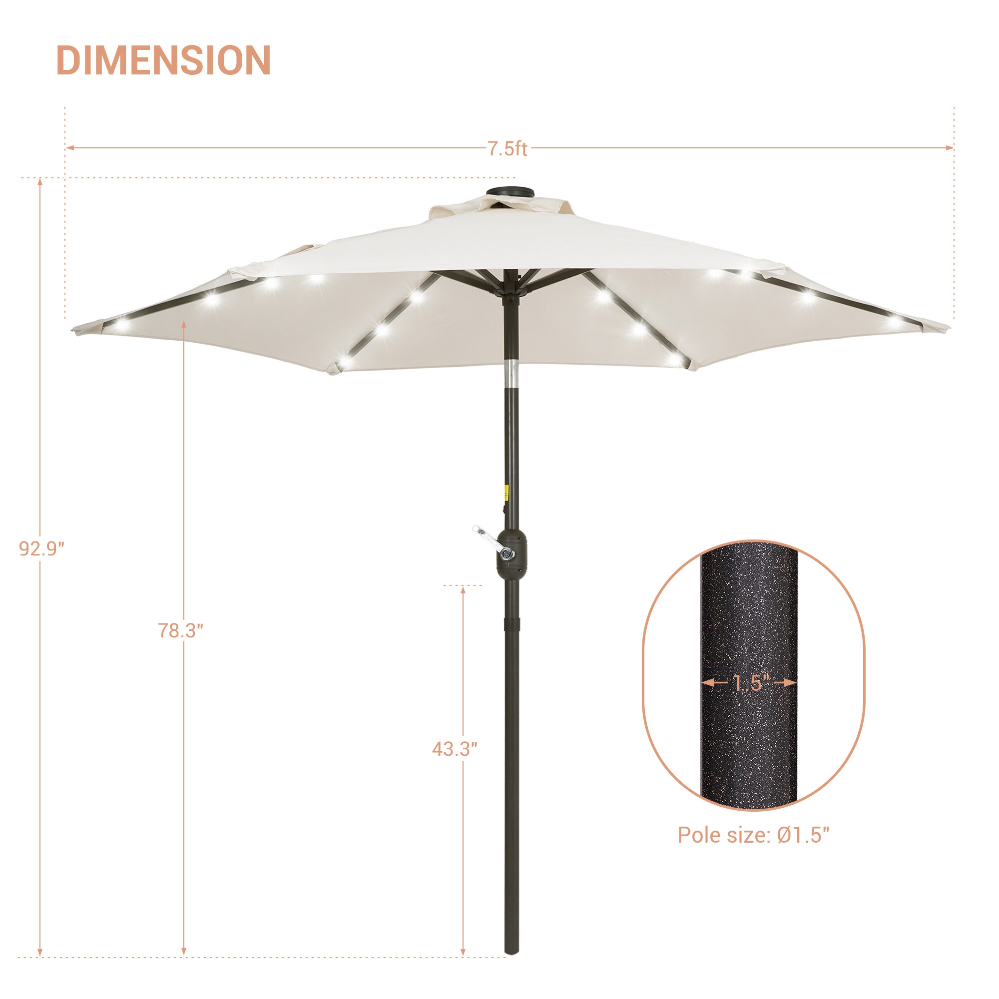 ACEGOSES LW-LED75BG Umbrellas-2 - View #9
