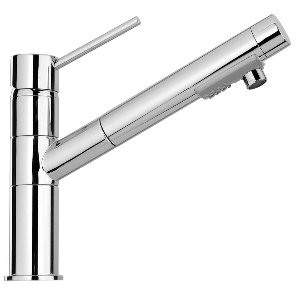 LaToscana 78CR568 Elba Chrome Single Handle Deck-mount Pull-out Kitchen Faucet with Sprayer