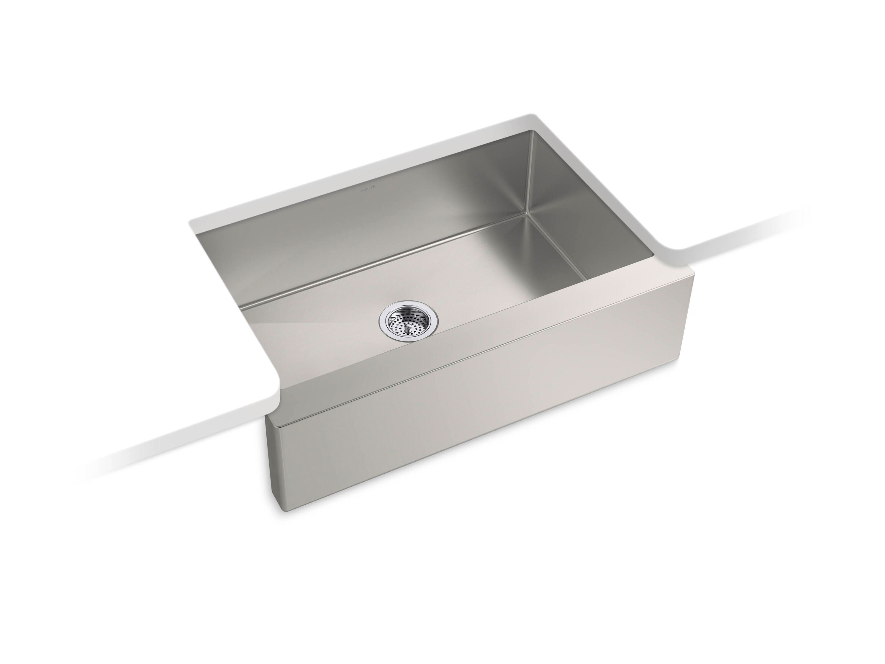KOHLER 33157-NA Undermount 32.5-in x 21.25-in Stainless steel Single bowl 16 -Gauge Kitchen Sink
