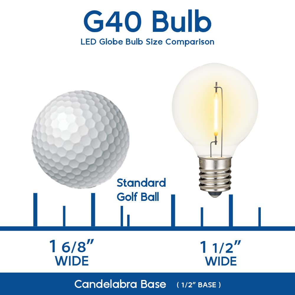 Novelty Lights LED-G40-FB-WW Patio-String-Lights - View #6