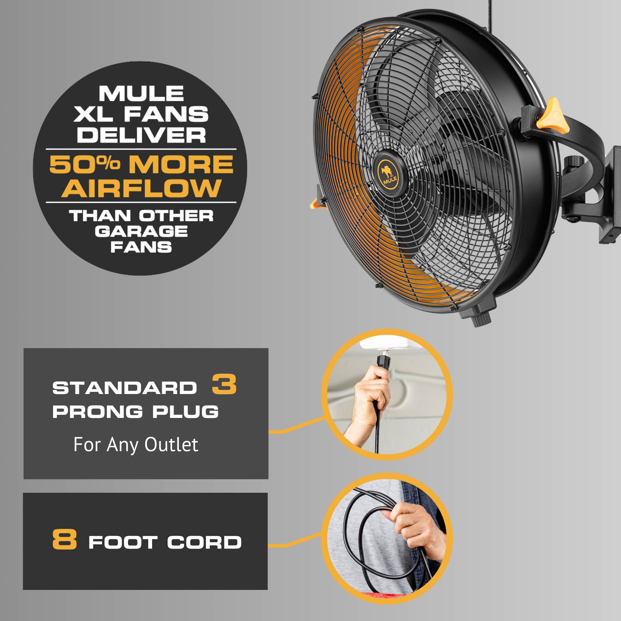 MULE 52019-26 Wall-Mounted-Fans - View #3