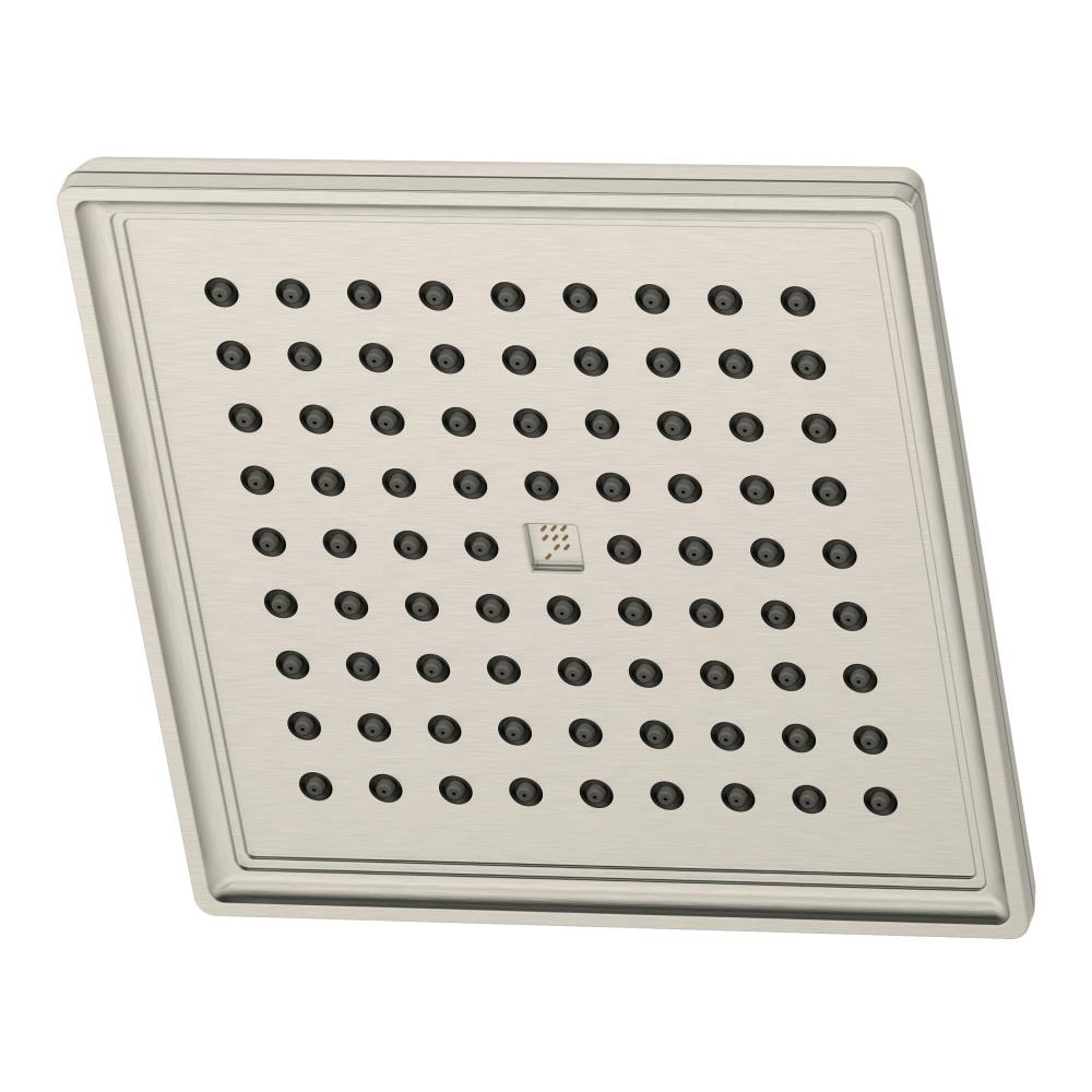 Symmons 422SH-STN Oxford 1.0 -Spray Satin Nickel 6.5-in Square Fixed Shower Head 2.5 GPM