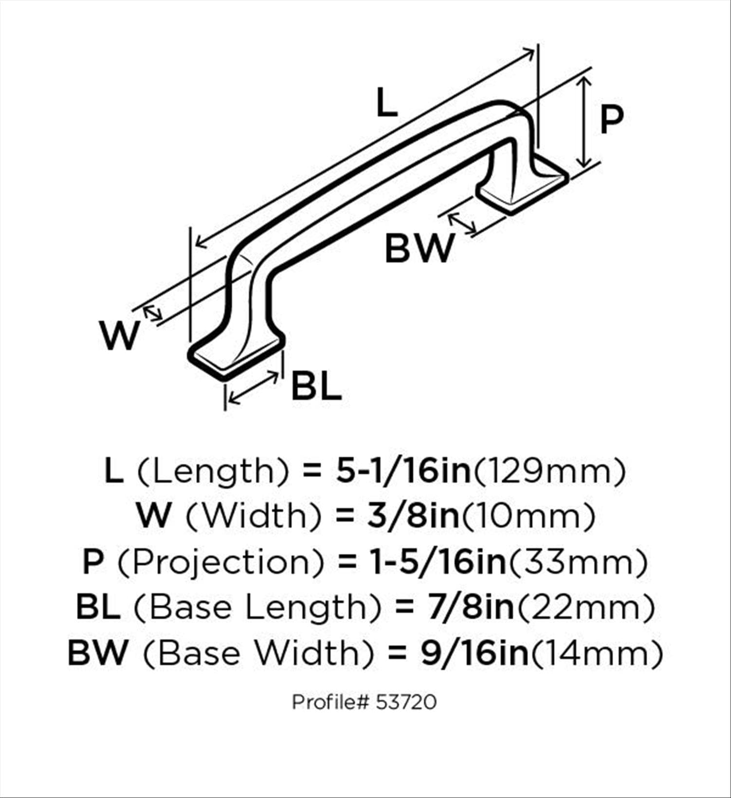 Amerock BP53720G10 Cabinet-Pulls - View #9