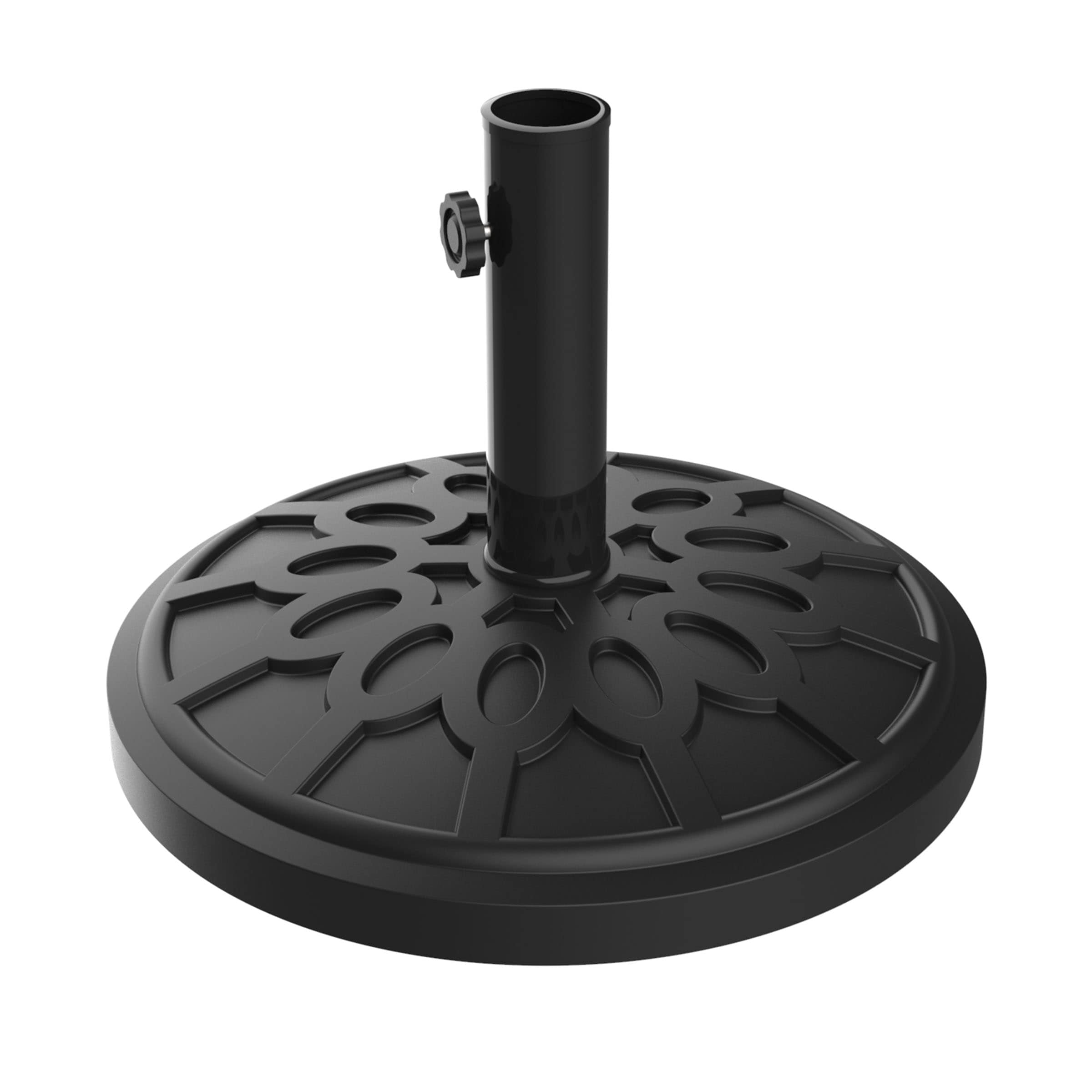 Nature Spring 212944JMG Umbrella Base Black Patio Umbrella Base
