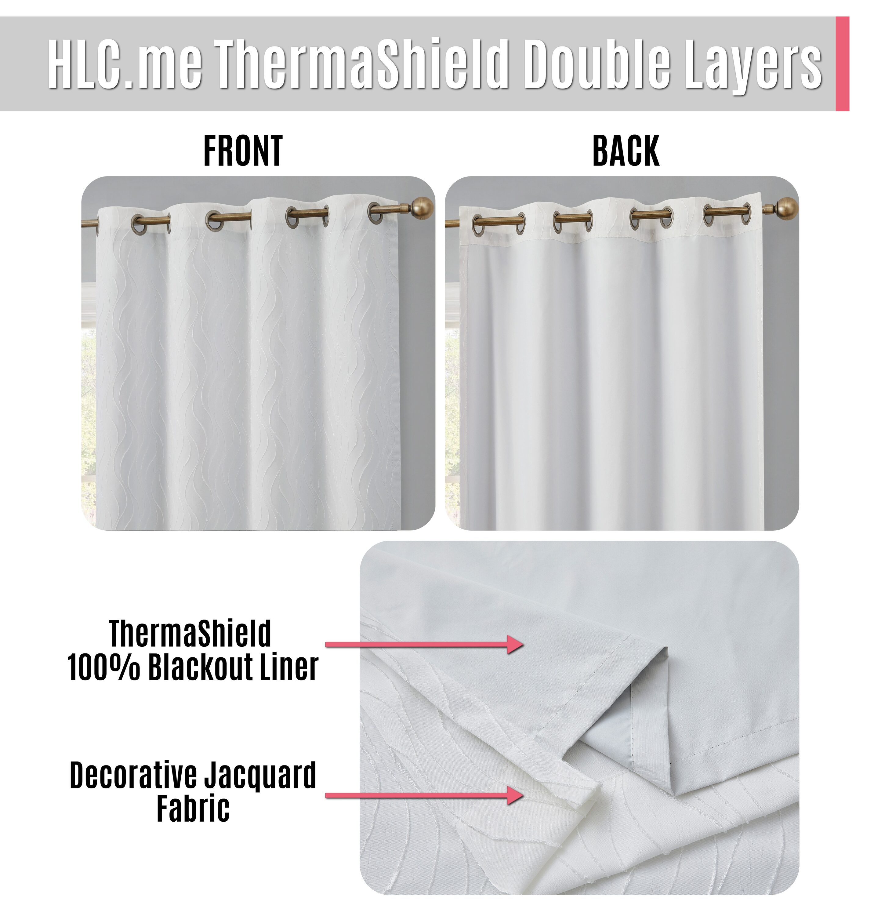 Totally Home Decor CMDN-84WHT curtains - View #3