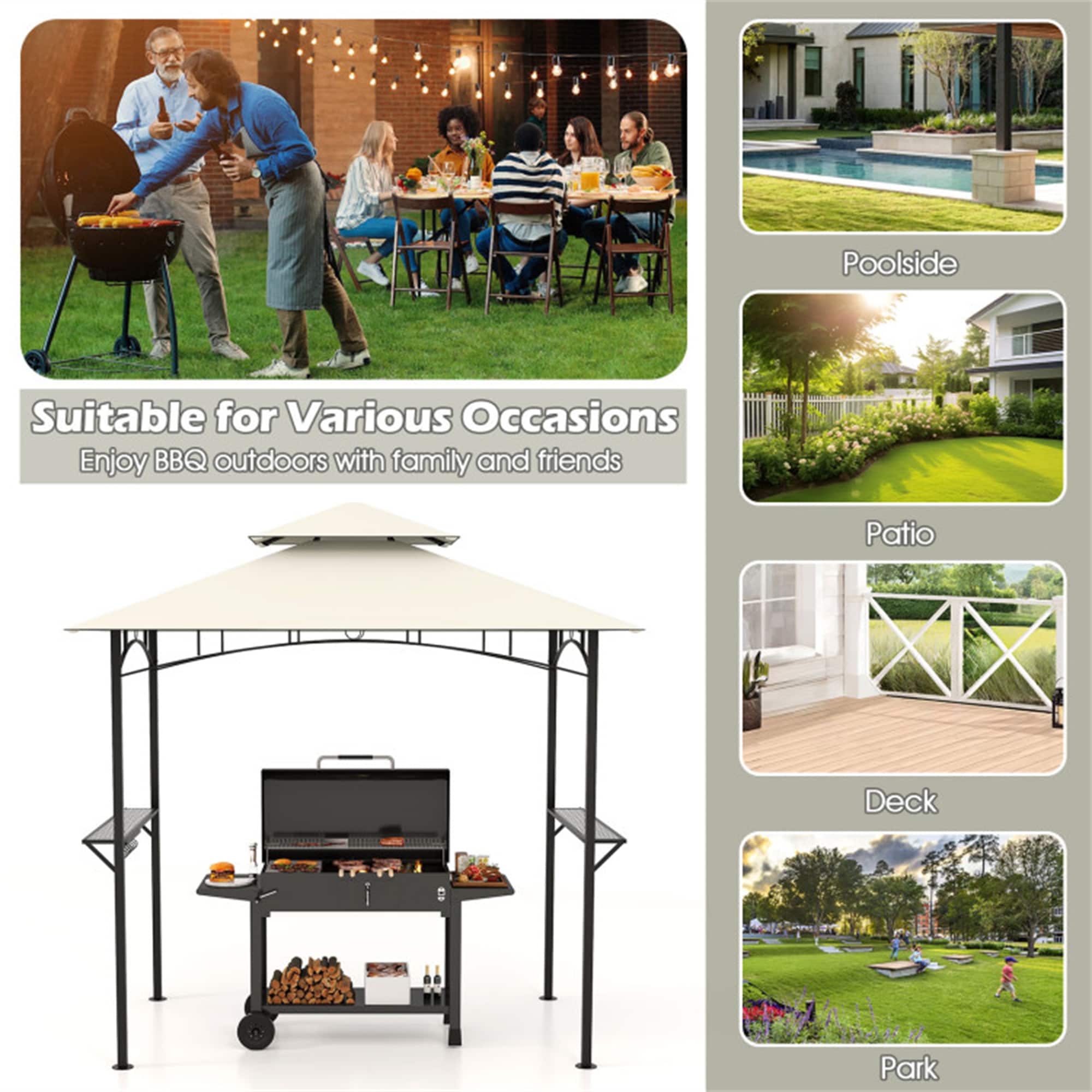 BABOOM BOM-12041BE-CO Wood-Resin-Gazebos - View #10