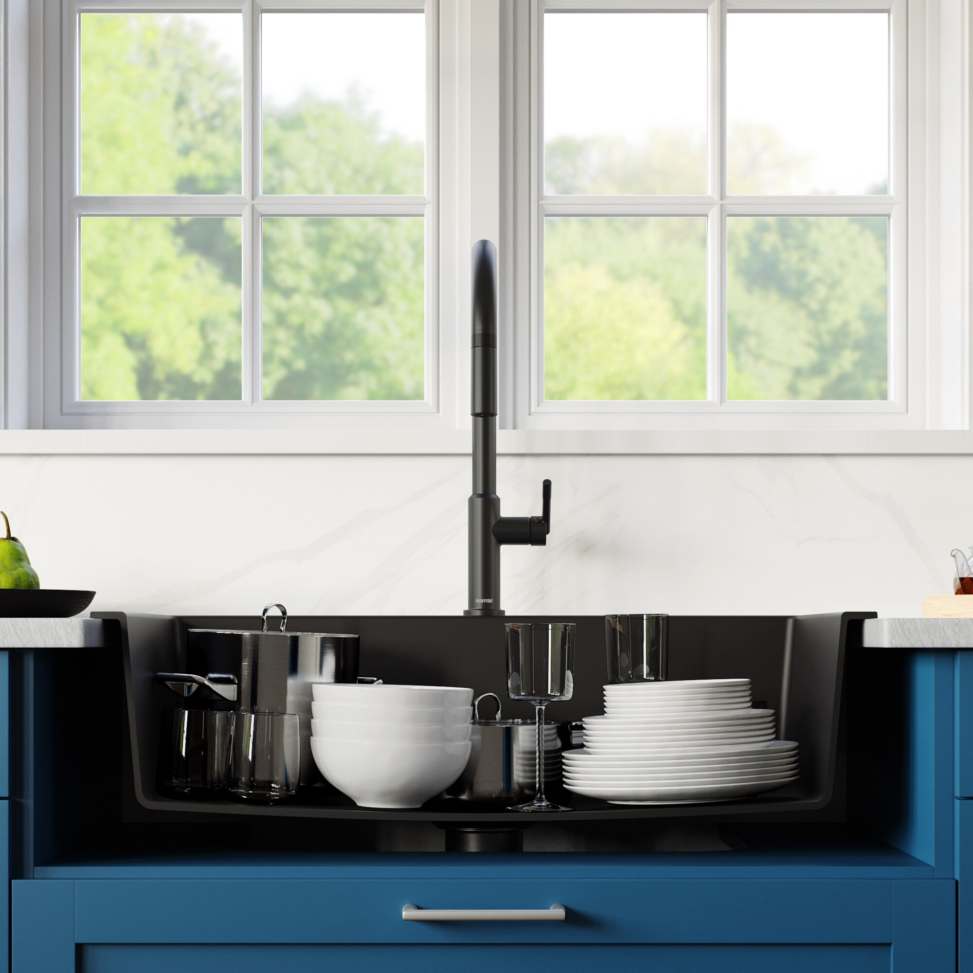 Karran QT812BLKKF350MB Kitchen-Sinks - View #5