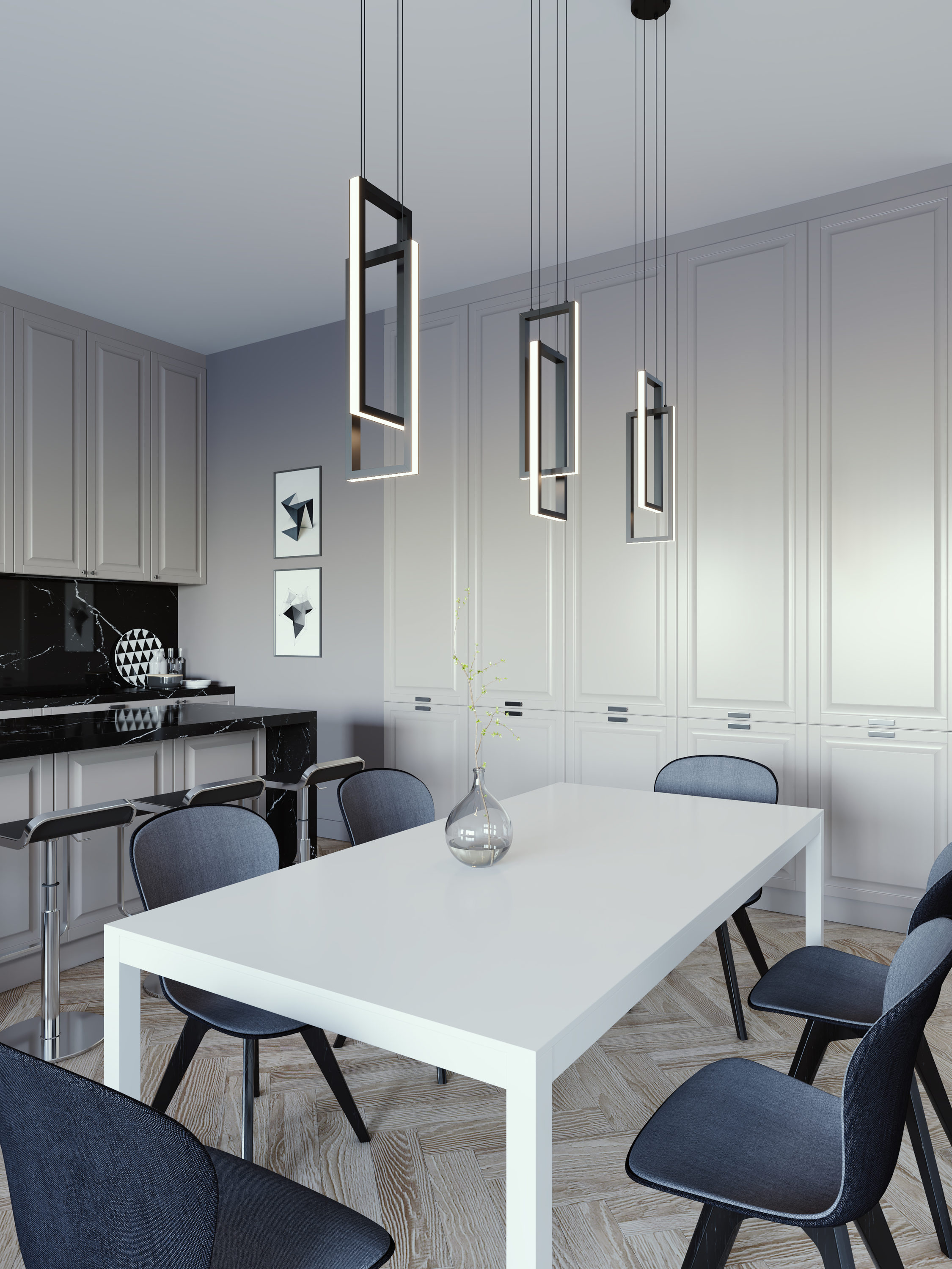 AFX COLP06L30D1BK Pendant-Lights - View #3