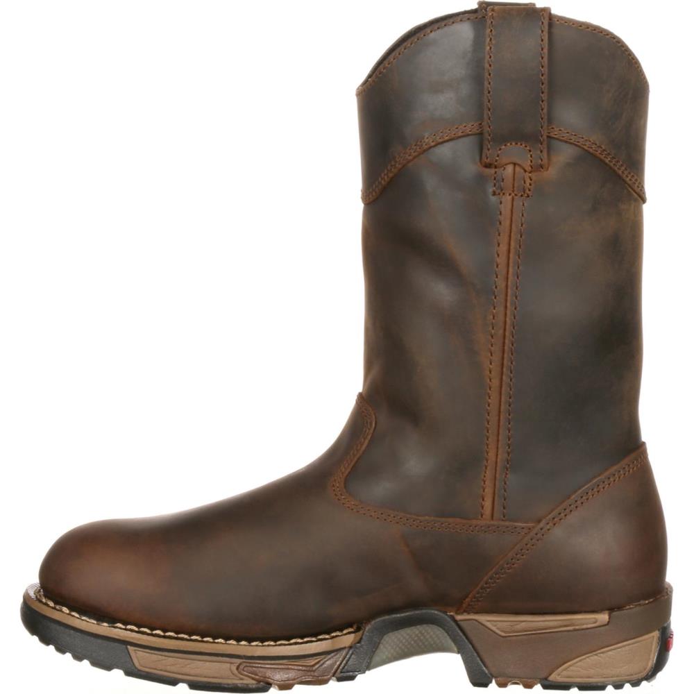 Rocky Mens Brown Waterproof Work Boots Size: 11.5 Medium in the ...