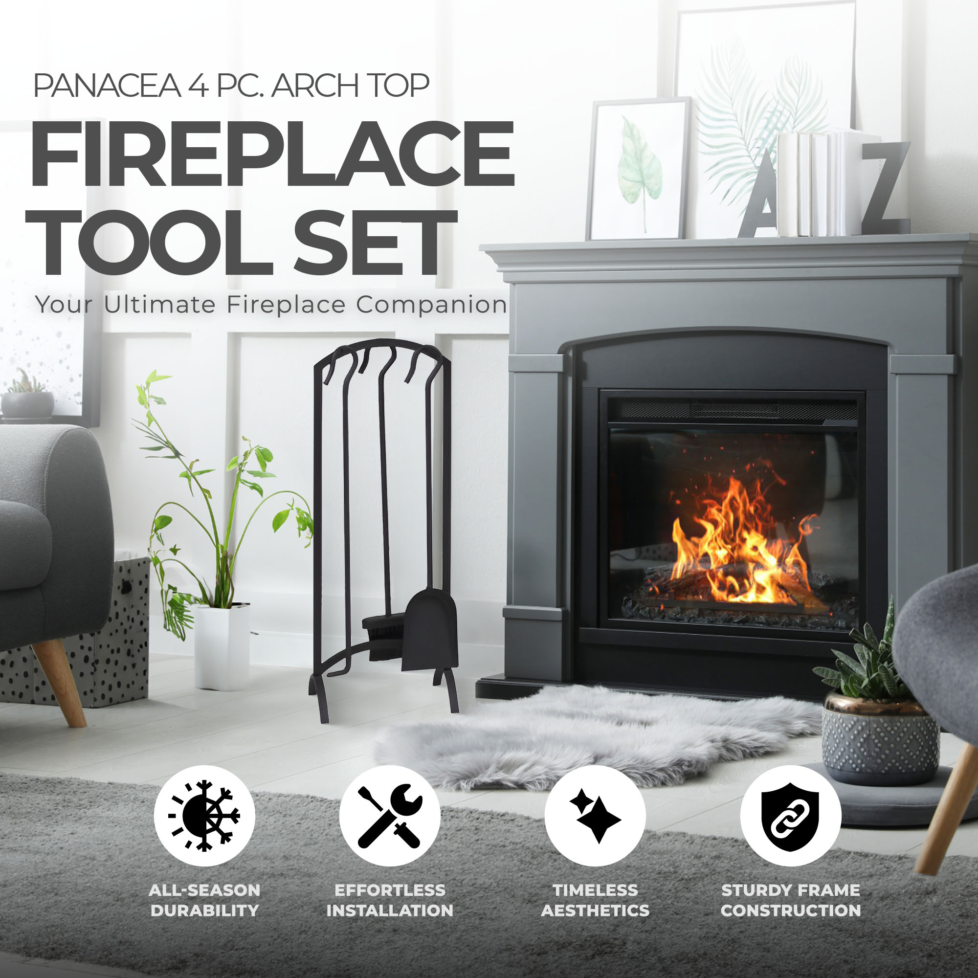 Panacea Products 397557 Fireplace-Tools - View #3