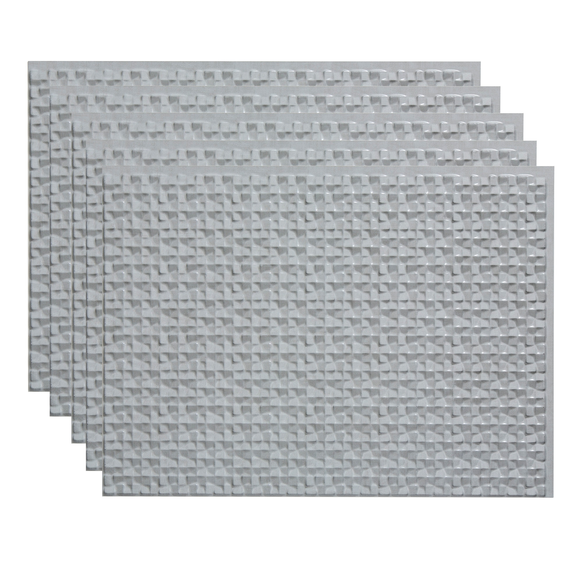 Fasade PB6743 Cashmere 18-in x 24-in Multi-finish PVC Tin look Standard Wall Tile ( 15-sq ft Carton )