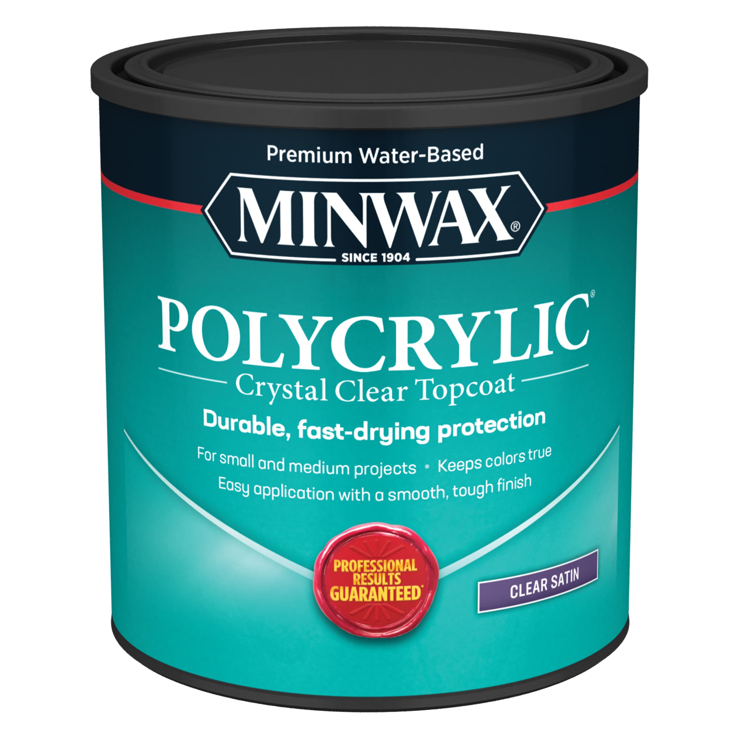 Minwax Polycrylic Clear Satin Water-Based Polyurethane (1-Quart) in the  Sealers department at