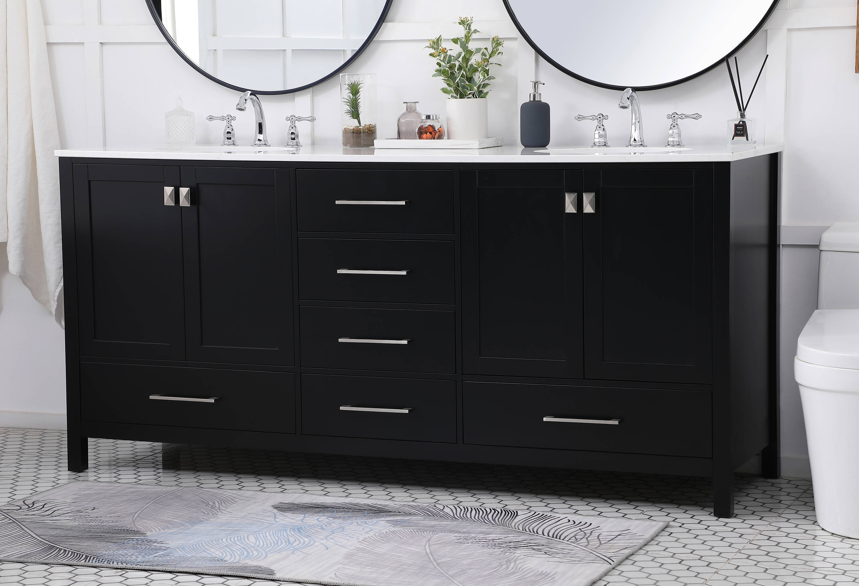 Elegant Decor HF56616DBK Bath-Vanity-Combo - View #5