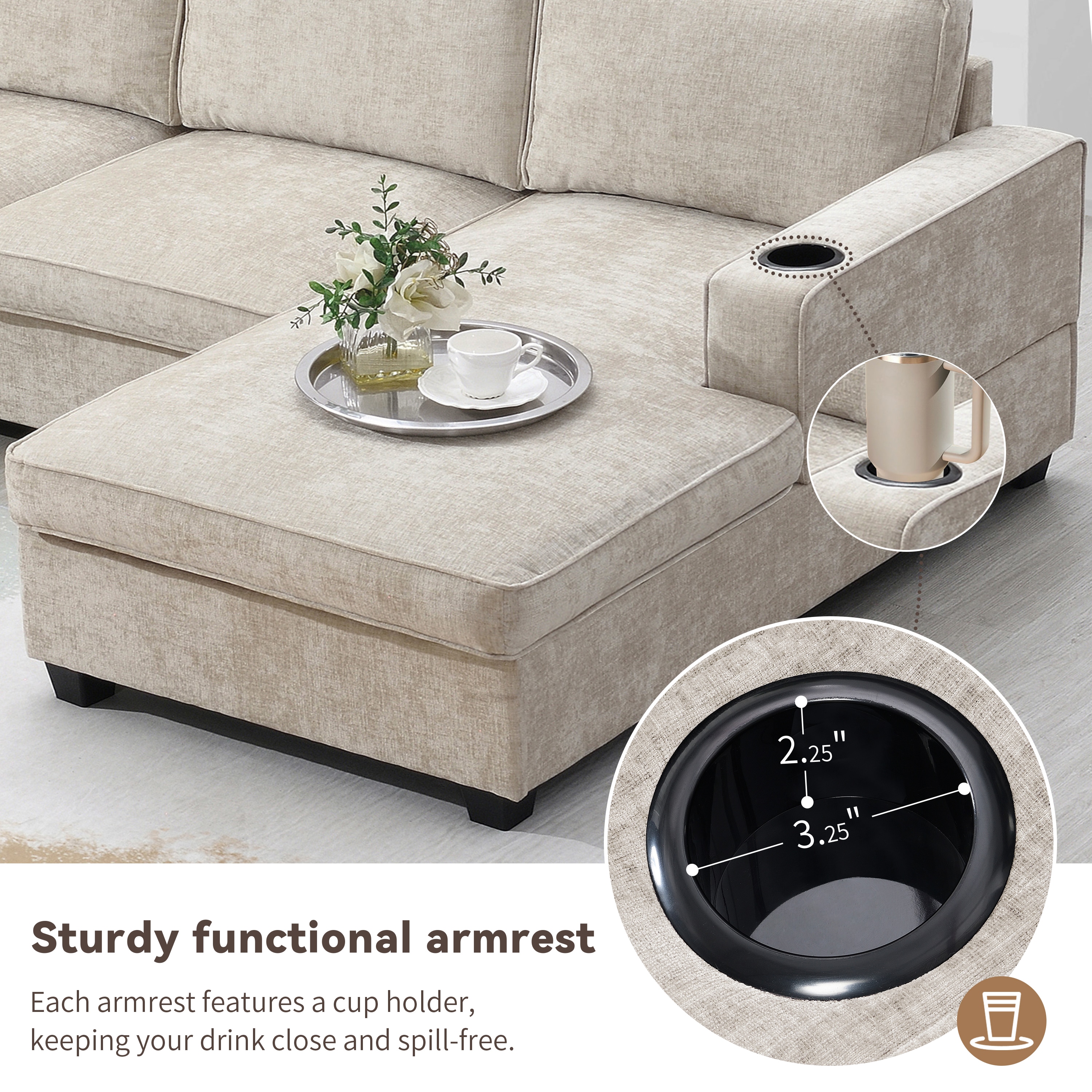 ModernLuxe N723S1197K Sofas-Loveseats - View #4