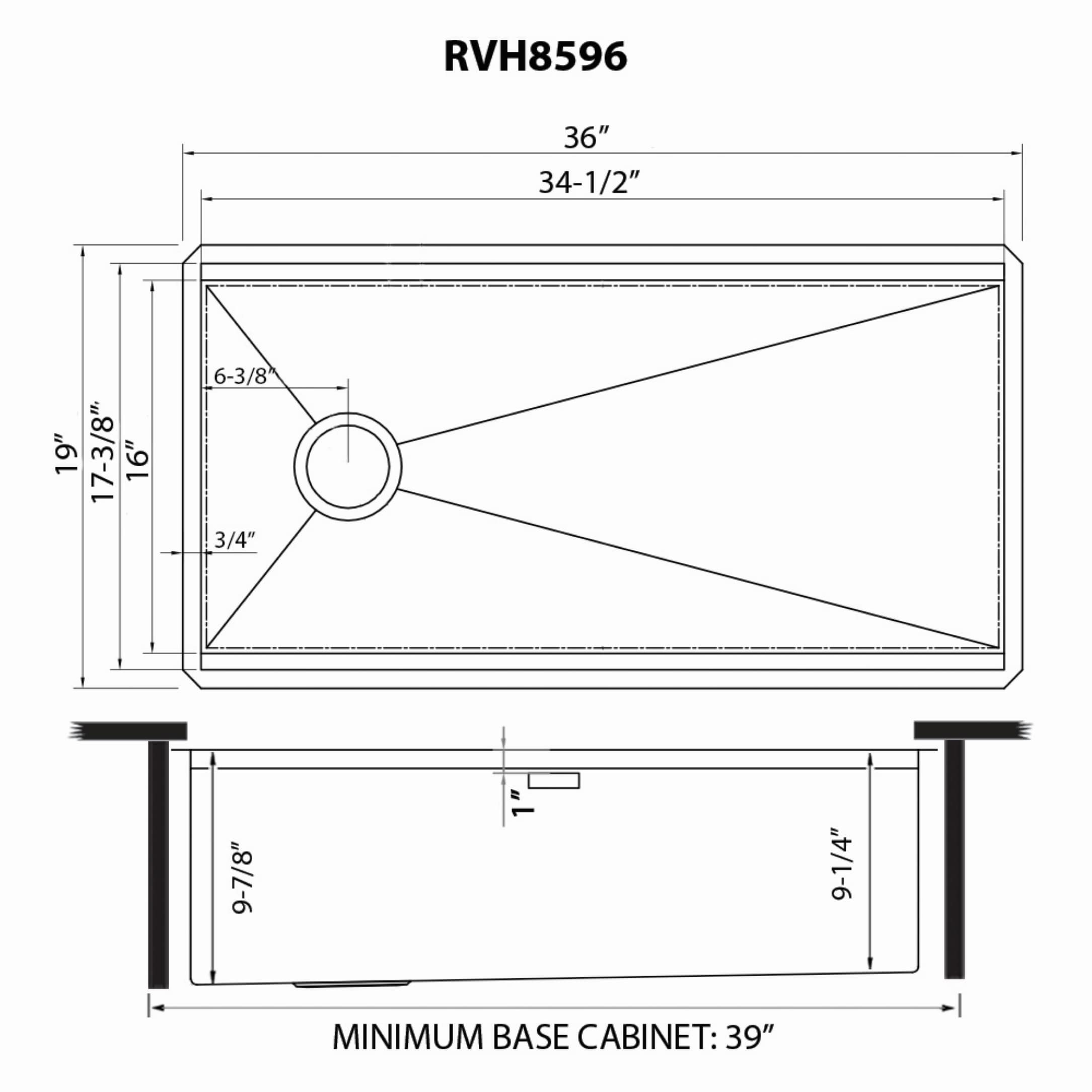 Ruvati RVH8596 Kitchen-Sinks - View #17