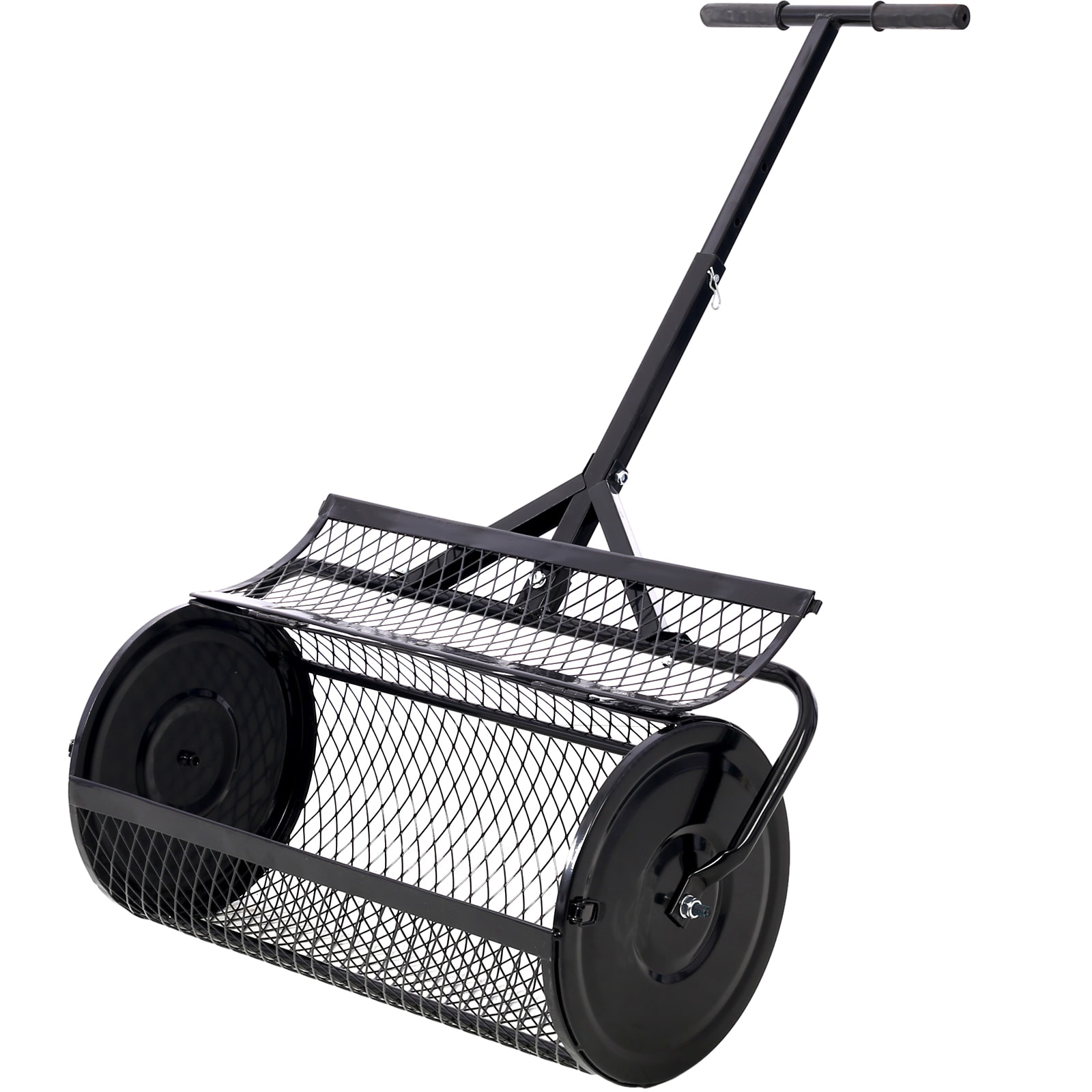 Miki Shinly GH-0849-04QI 40-lb Broadcast Compatible with Ice Melt, Salt, Fertilizer, Seed Spreader