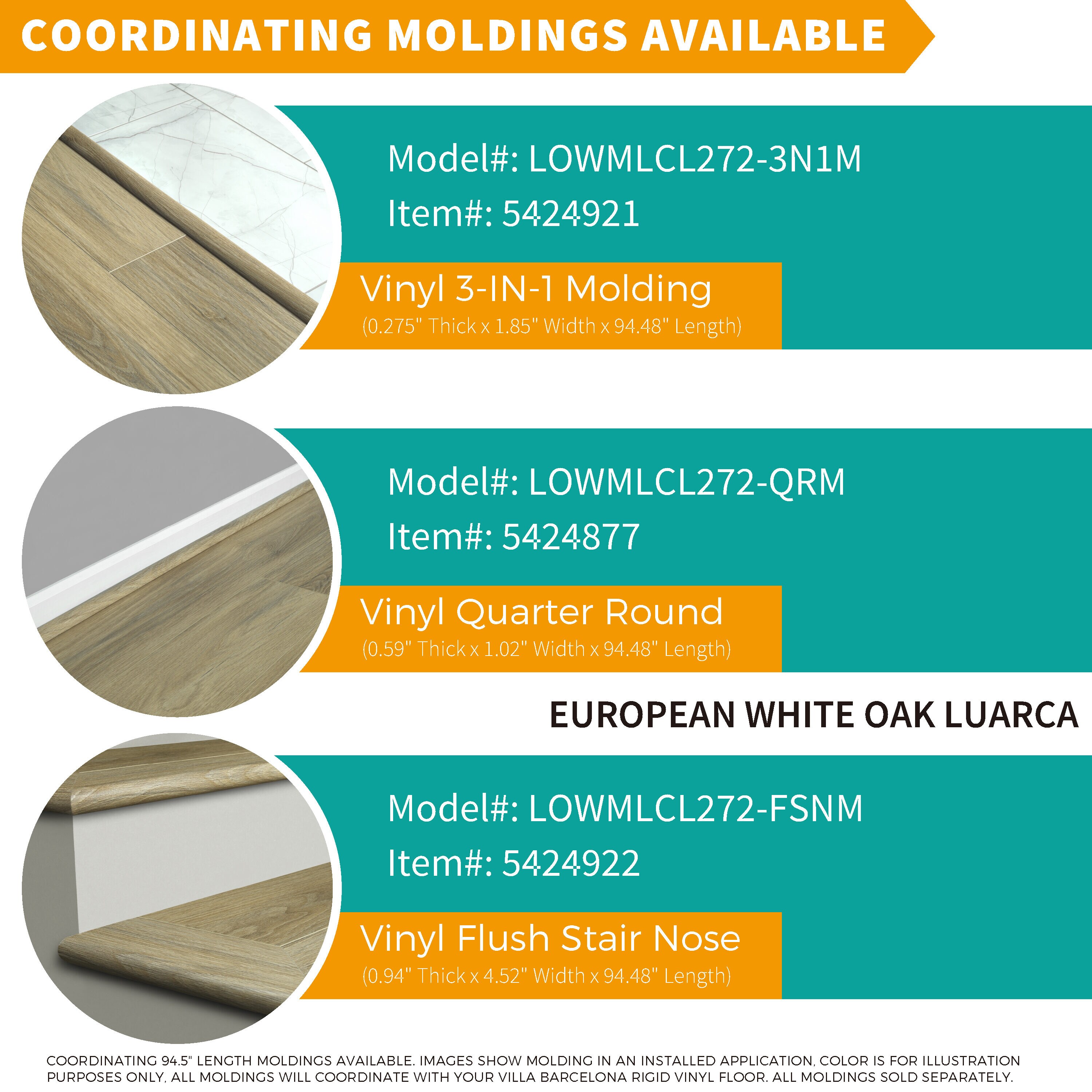 Villa Barcelona LOWMLCL272-3N1M Floor-Moulding - View #5