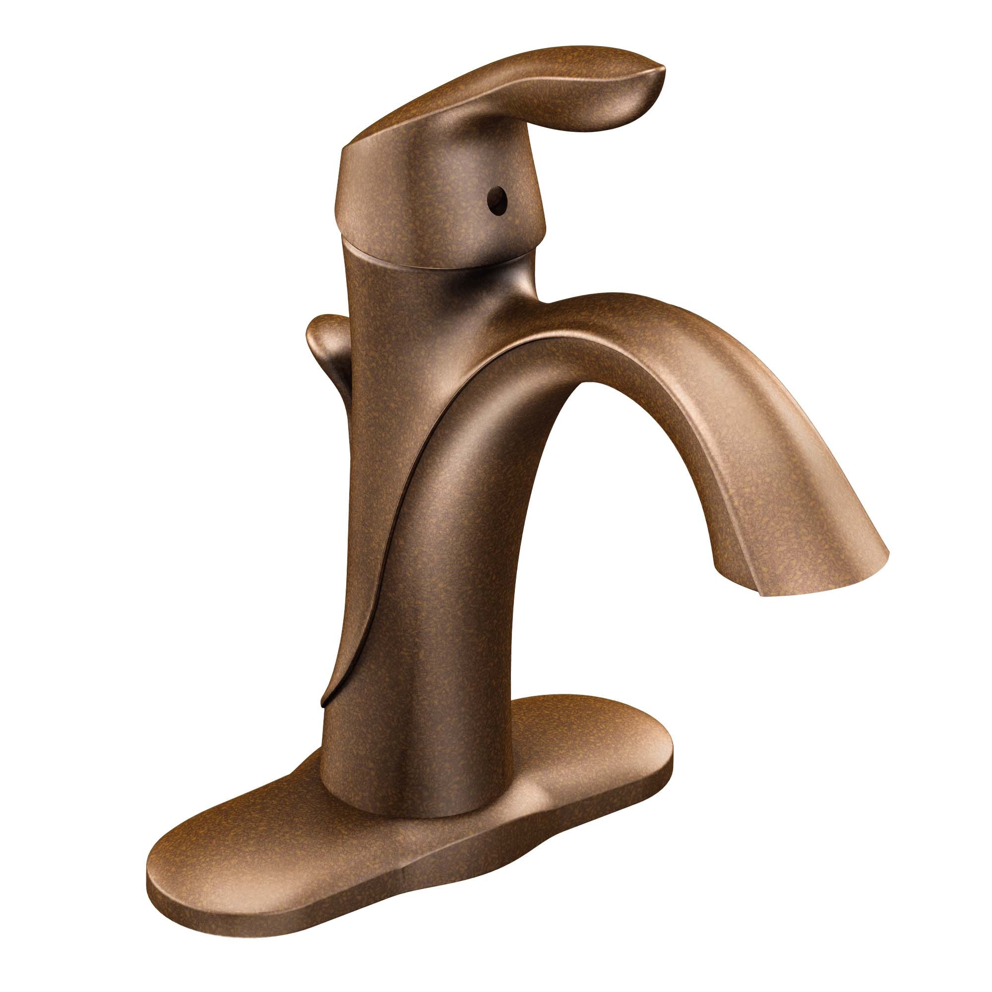 Moen Eva Oil-Rubbed Bronze 4-in centerset 1-Handle WaterSense Bathroom ...