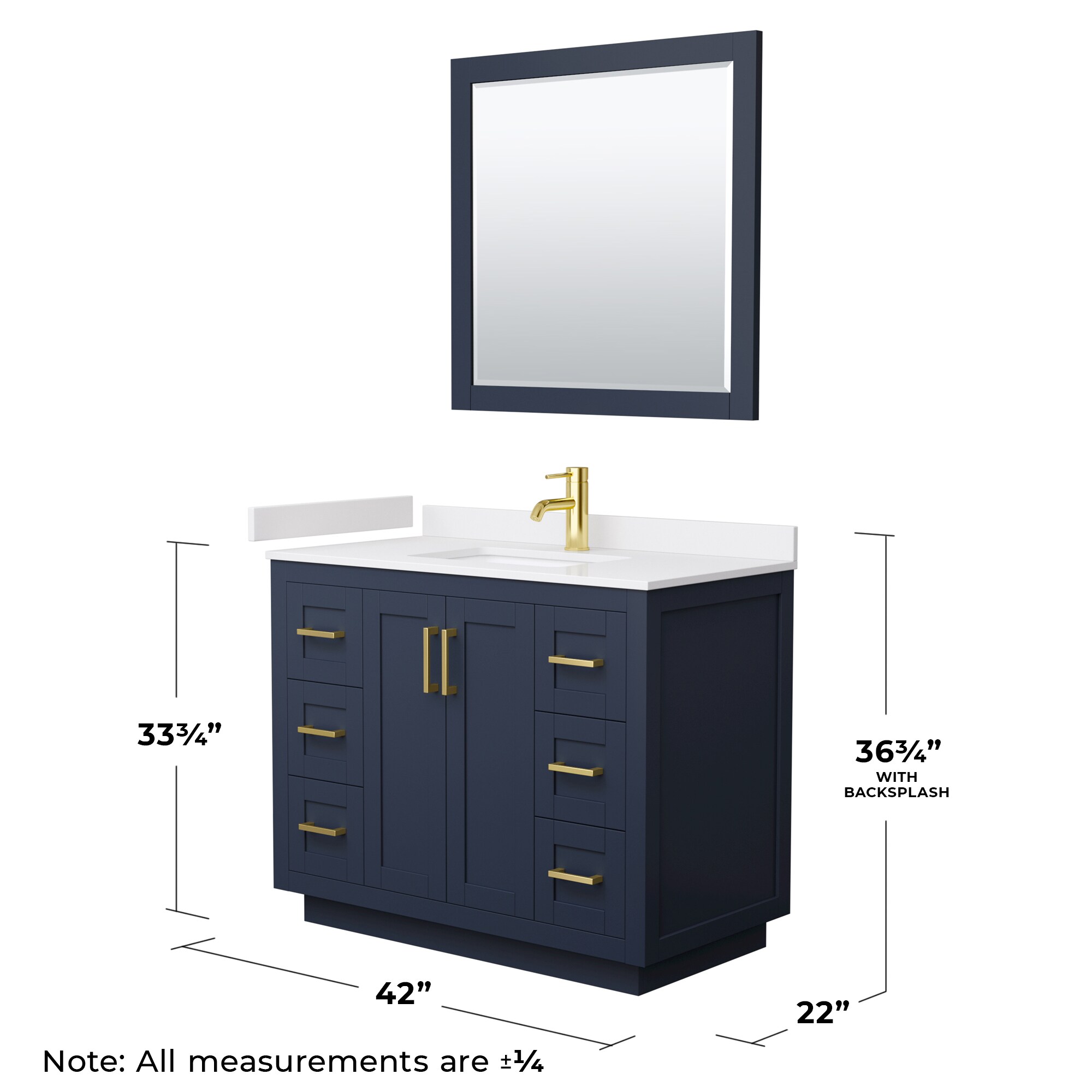 Wyndham Collection WCF292942SBLWCUNSM34 Bath-Vanity-Combo - View #6