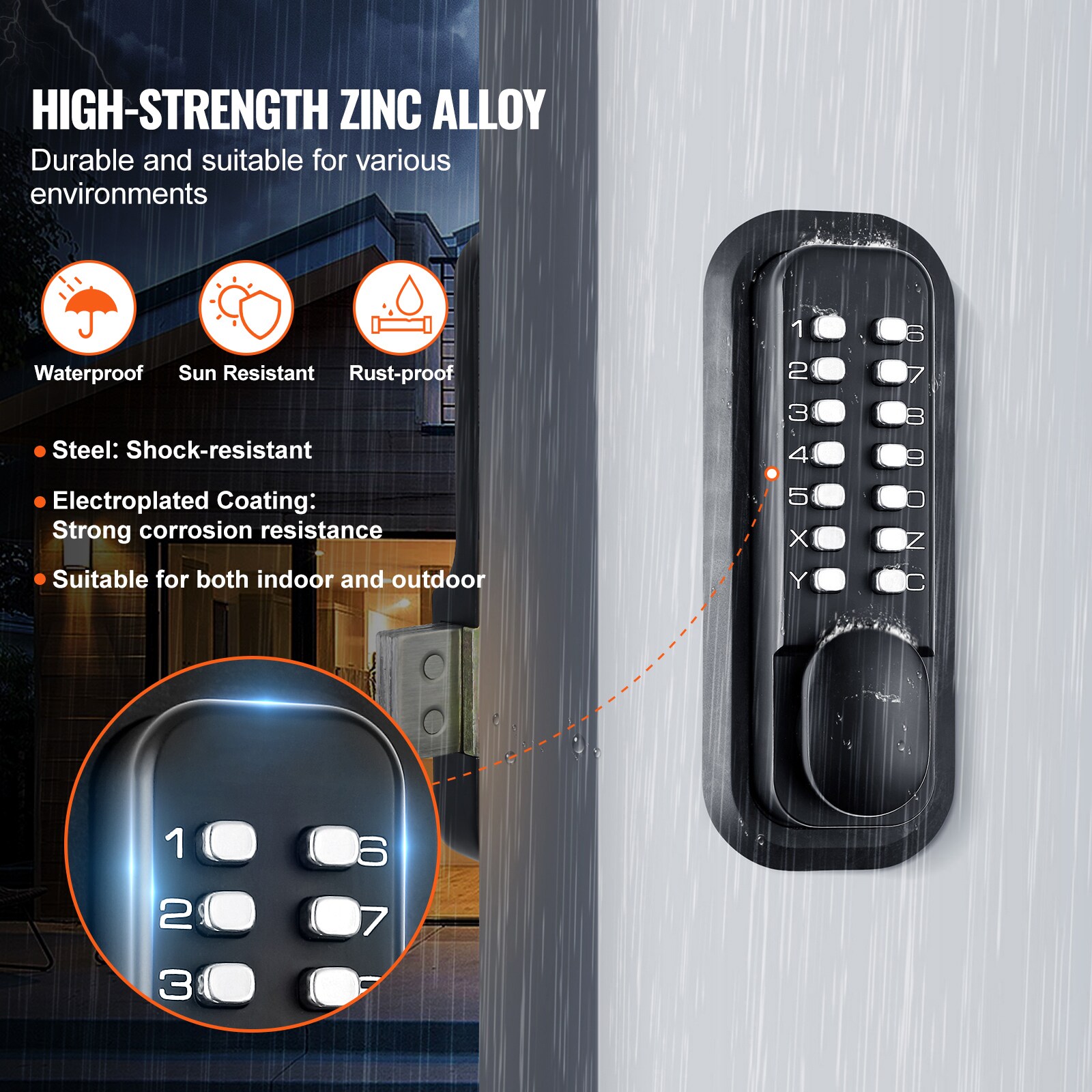 VEVOR SCJXMMSBMAZS03686V0 Door-Deadbolts - View #6