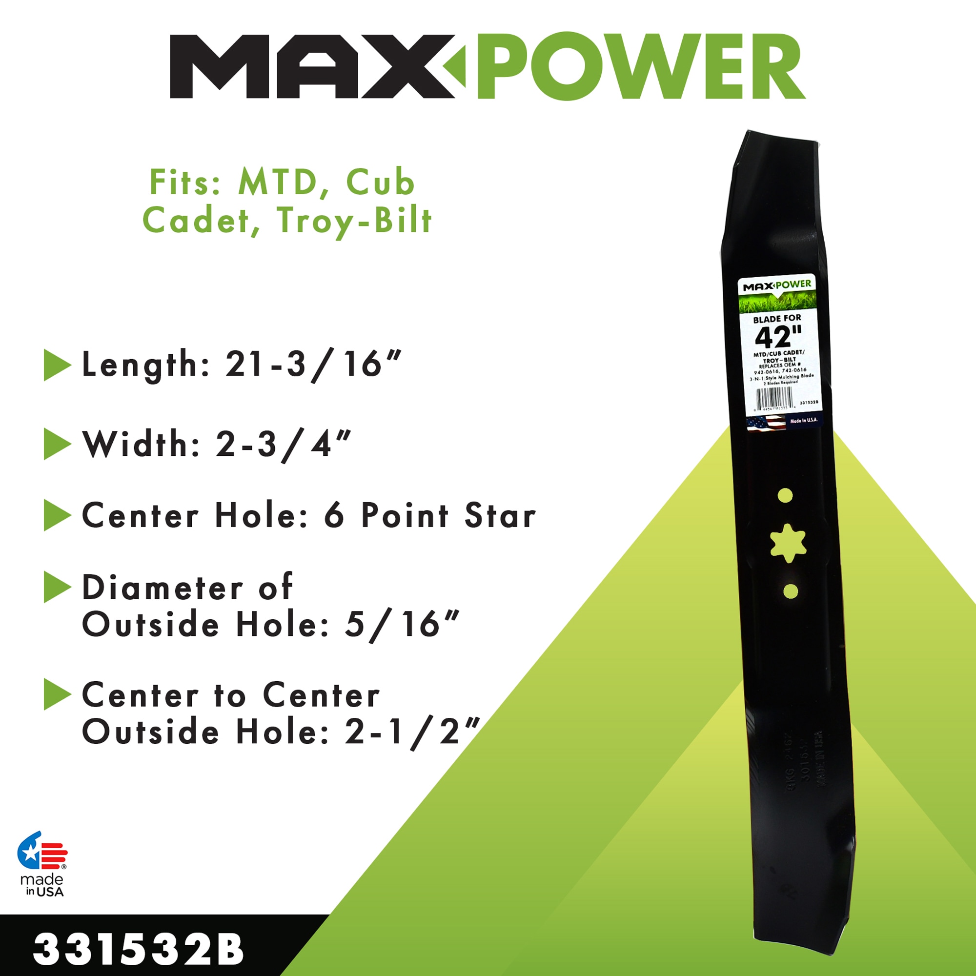 MaxPower 331532B Ope-Mower-Blades - View #5