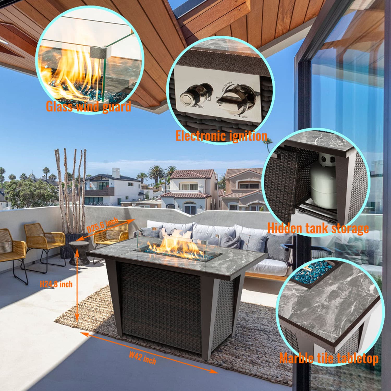 Bybafun YA6400049 Outdoor-Gas-Firepits - View #5