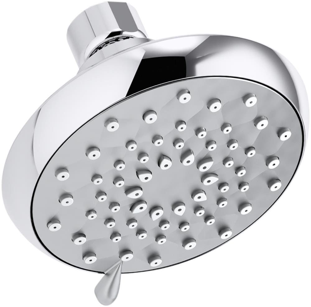 KOHLER Awaken Polished Chrome 4.625-in Round Fixed Shower Head 1.75-GPM ...