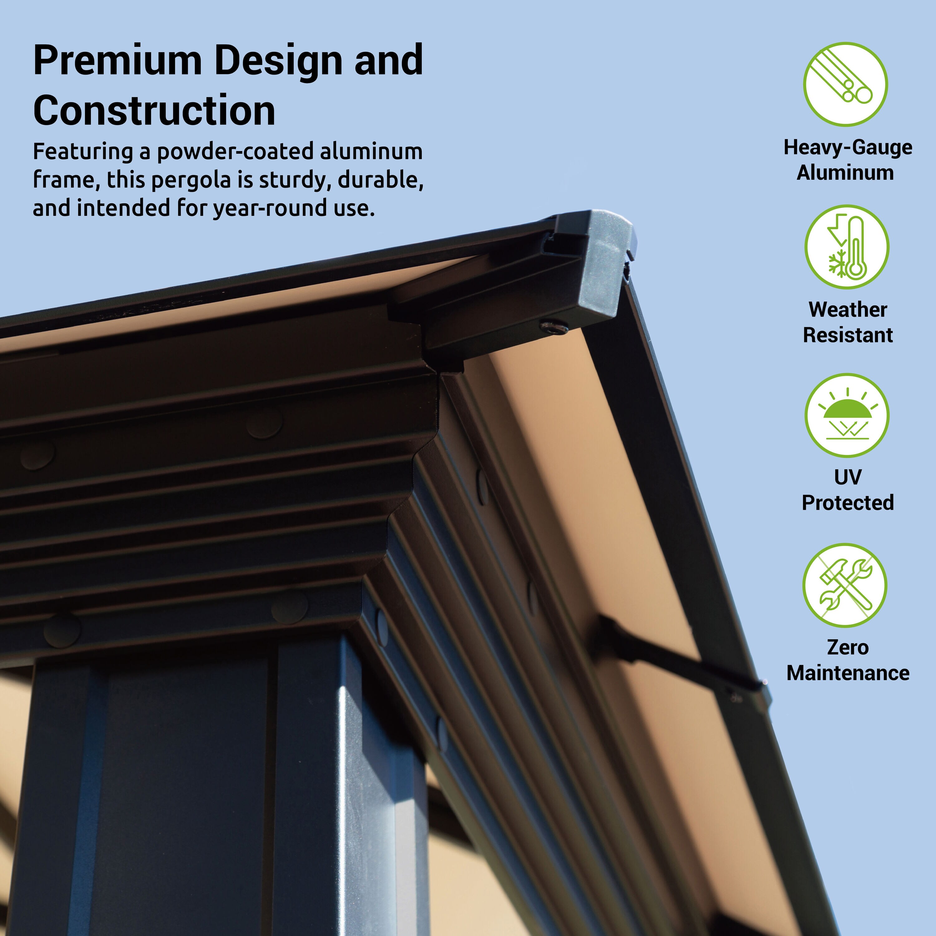 Paragon Outdoor GZH3-1220BKA Wood-Resin-Gazebos - View #2