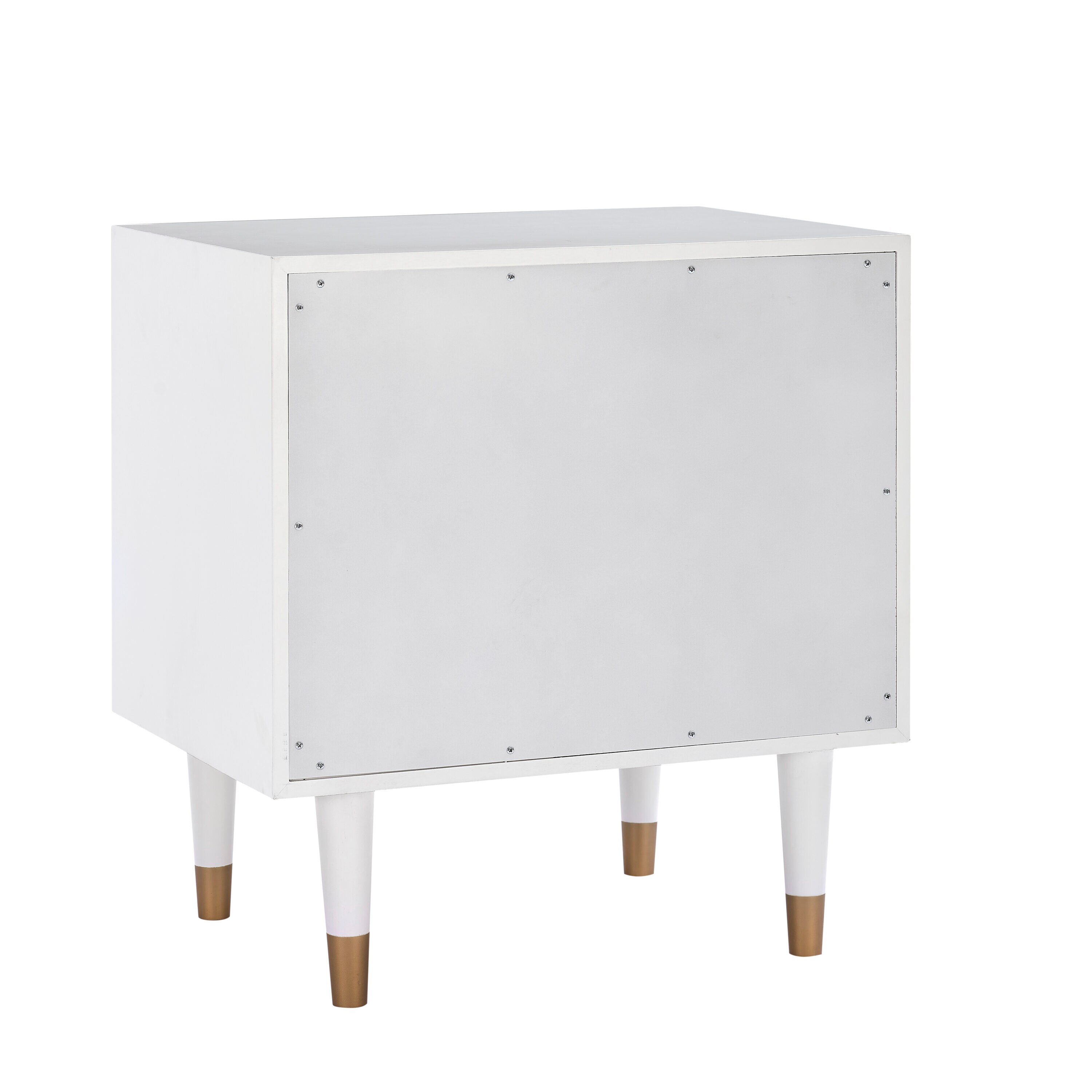 Linon White Wood Coastal End Table with Storage in the End Tables ...