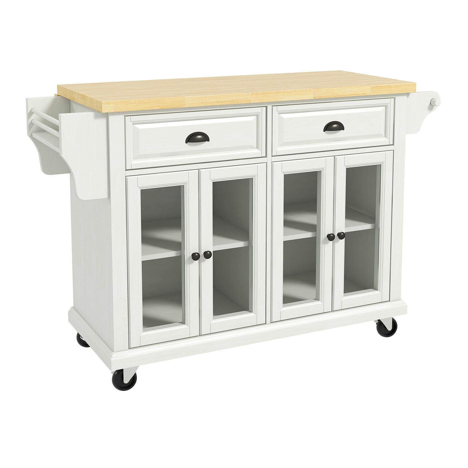 14 Karat Home 18-in W x 36-in H Wood Composite White Freestanding ...