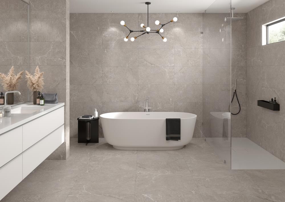 allen + roth JJ-TERREBONE GREY Ceramic-Tile - View #4