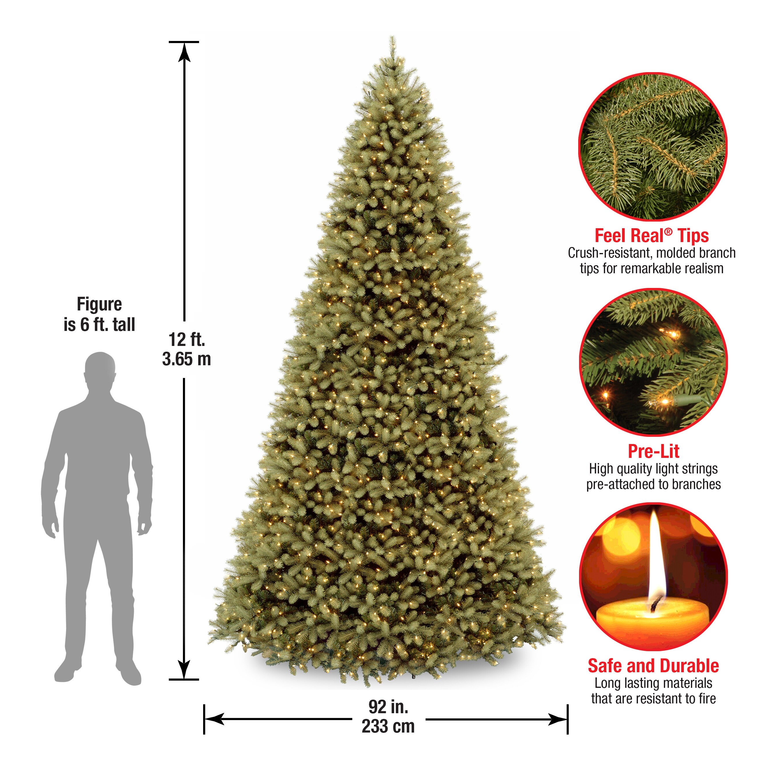 National Tree Company PEDD1-312-120 Artificial-Christmas-Trees - View #6