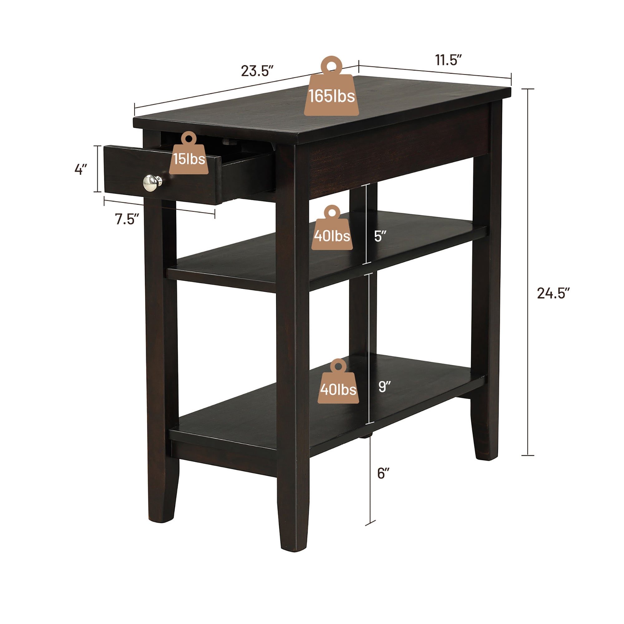 Costway SXL00092 End-Tables - View #2