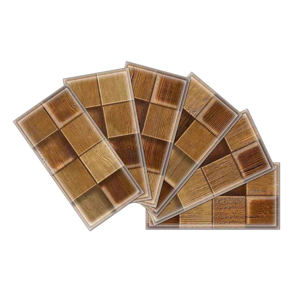 Instant Mosaic 4940101 Upscale Designs 64-Pack Multicolor 3-in x 6-in Glossy Glass Random Wall Tile