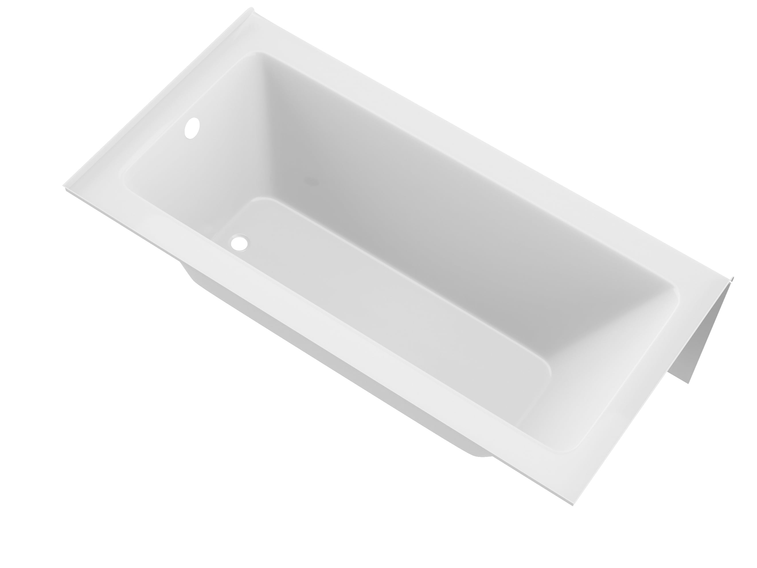 Endurance LS3260SHL Ibis 32-Inches x 60-Inches White Acrylic Rectangular Alcove Soaking bathtub ( Left Drain )
