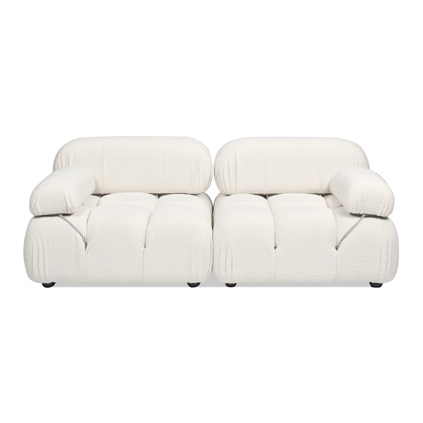 Jennifer Taylor Home 64260-2-MBW-MY Marcel 72.5-in Modern Ivory White 3 -seater Sofa