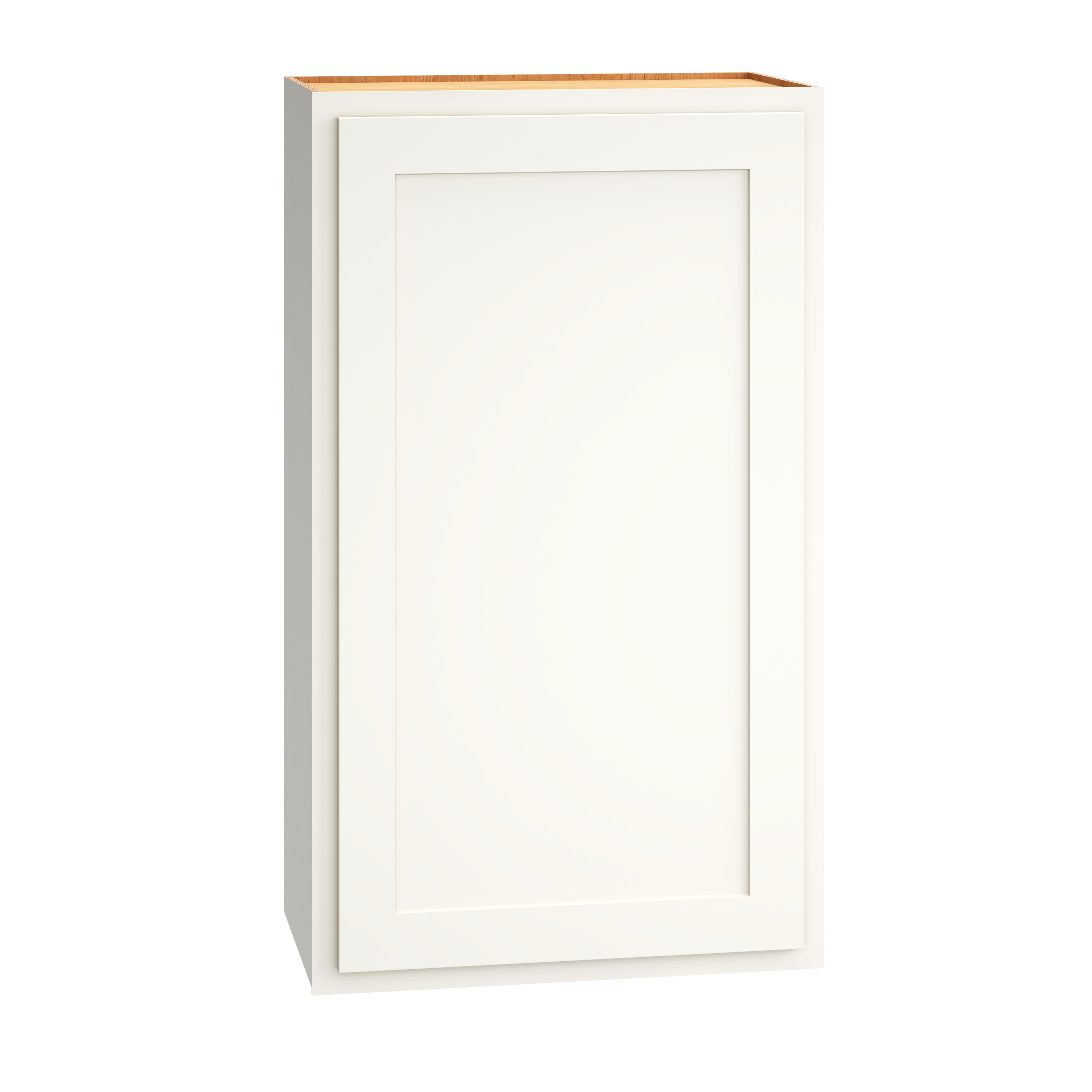 Diamond Express Jamestown 36-in W x 21-in H x 12-in D White Partial Overlay Wall Fully Assembled Plywood Cabinet (Recessed Panel Shaker Door Style)