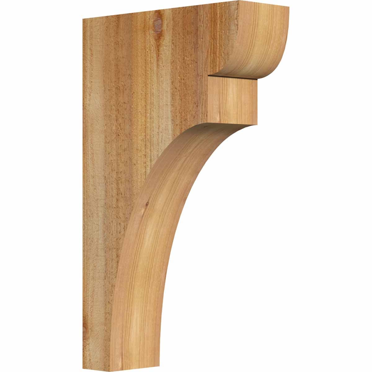 Ekena Millwork COR04X12X20YOR00RWR 4-in x 12-in x 20-in Yorktown Unfinished Western red cedar Wood Paintable/Stainable Corbel