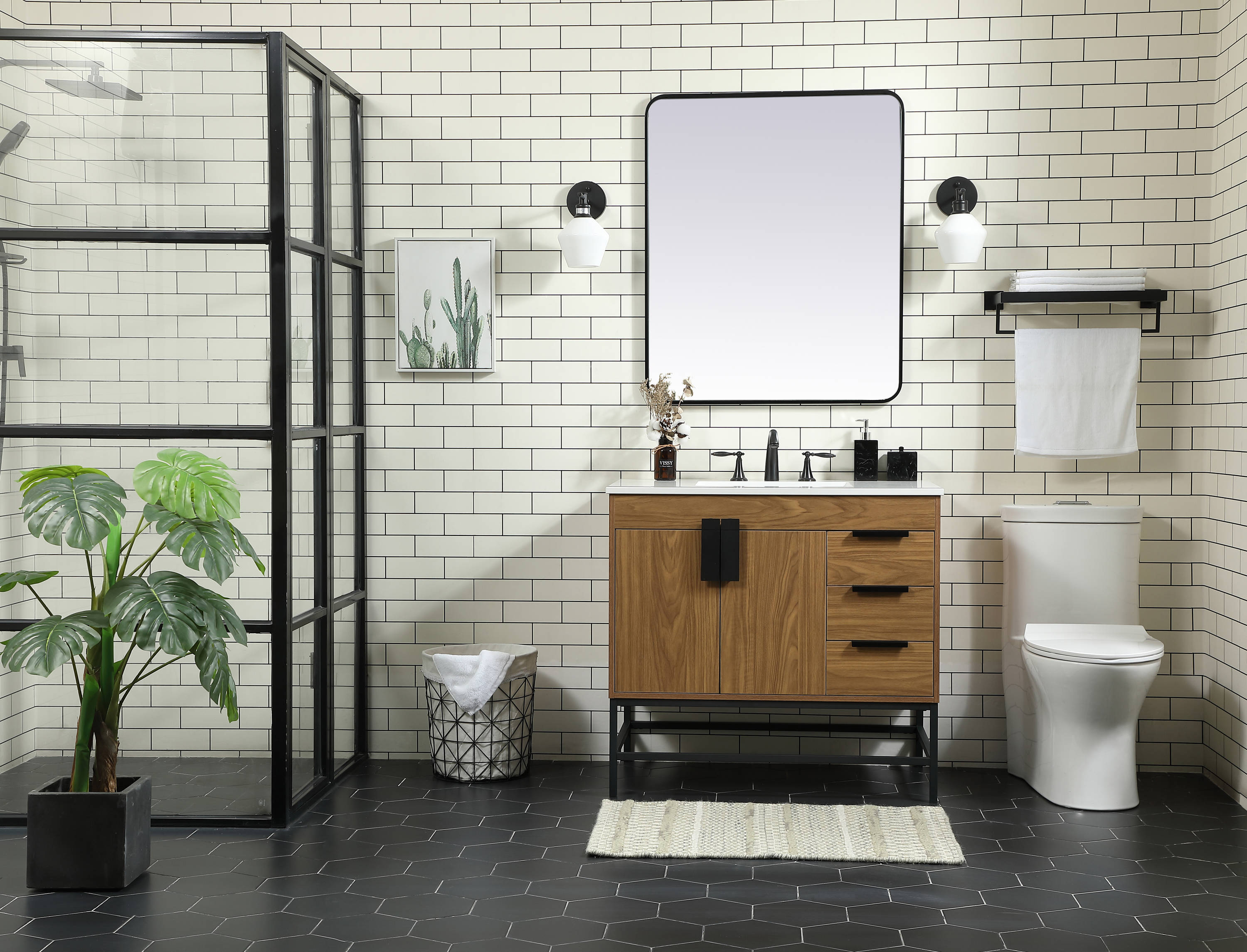 Elegant Decor HF146508WB Bath-Vanity-Combo - View #5