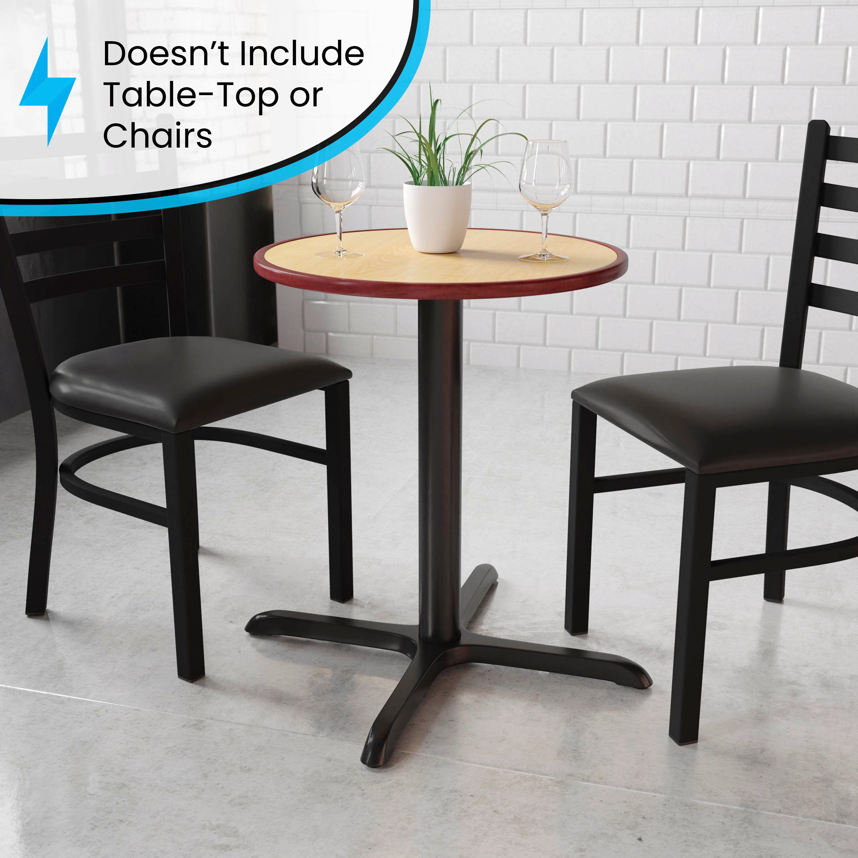 Black Cast Iron 30'' Dining Height Table Base