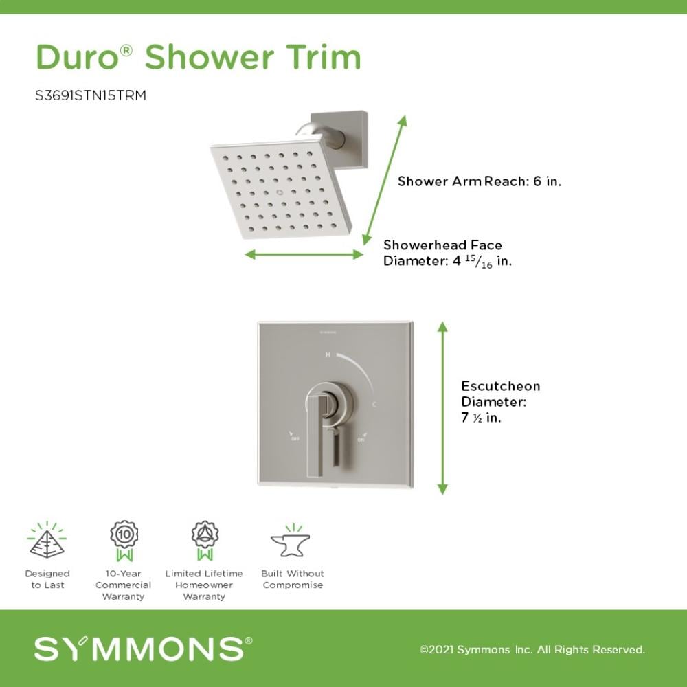 Symmons S3691STN15TRM Tub-Shower-Faucets - View #2