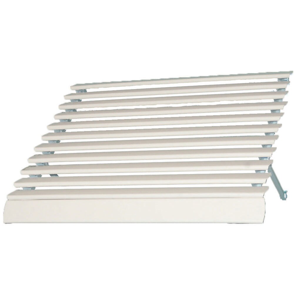 Americana Building Products AVU2572W Aluma Vue 72-in Wide x 25-in Projection White Solid Fixed Window Awning