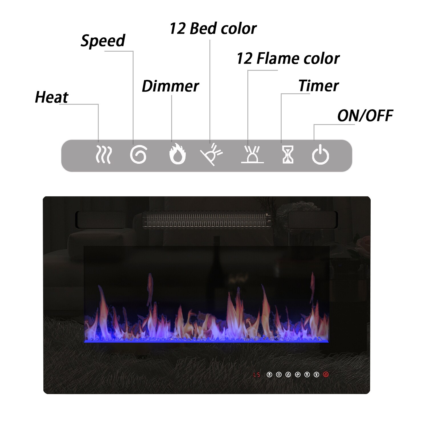 FUFU&GAGA KF020305-01+308 Electric-Fireplaces - View #11