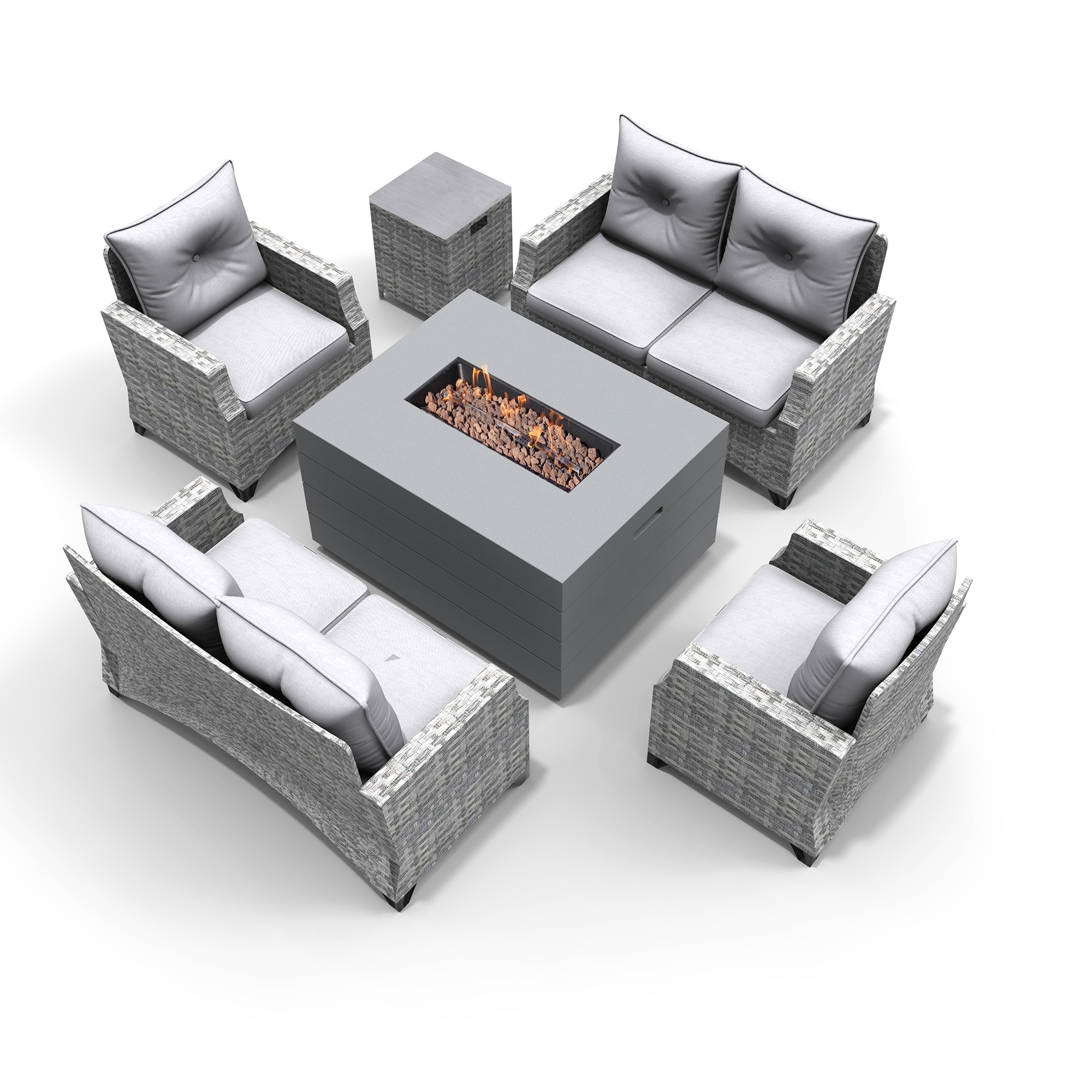Moda Furnishings 2150-1801-2S Patio-Conversation-Sets - View #2
