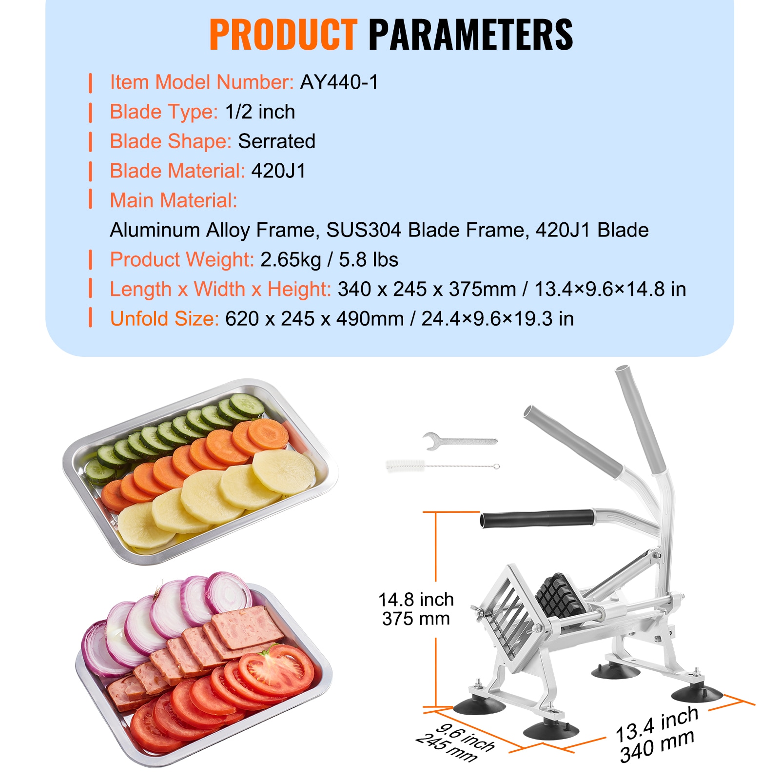 VEVOR SCFQQPJWS31603765V0 Food-Slicers - View #7