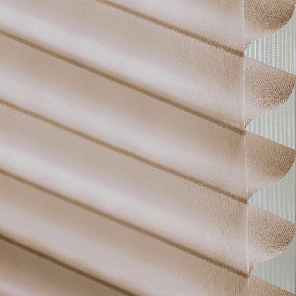 LEVOLOR 2021039 Montclair Champagne Sheer Polyester Horizontal blinds swatch