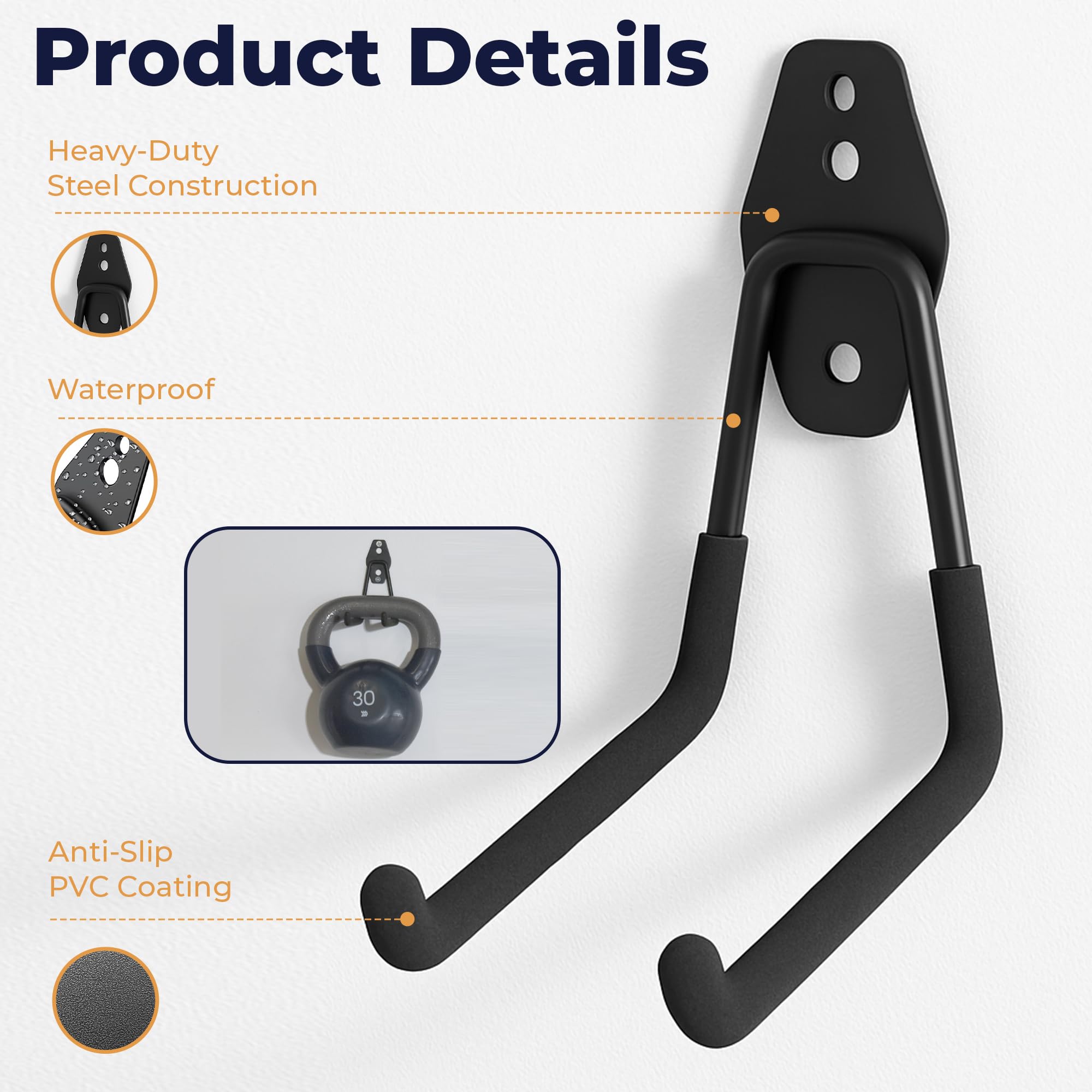 Etokfoks EFT1012A35 Garage-Storage-Hooks - View #4